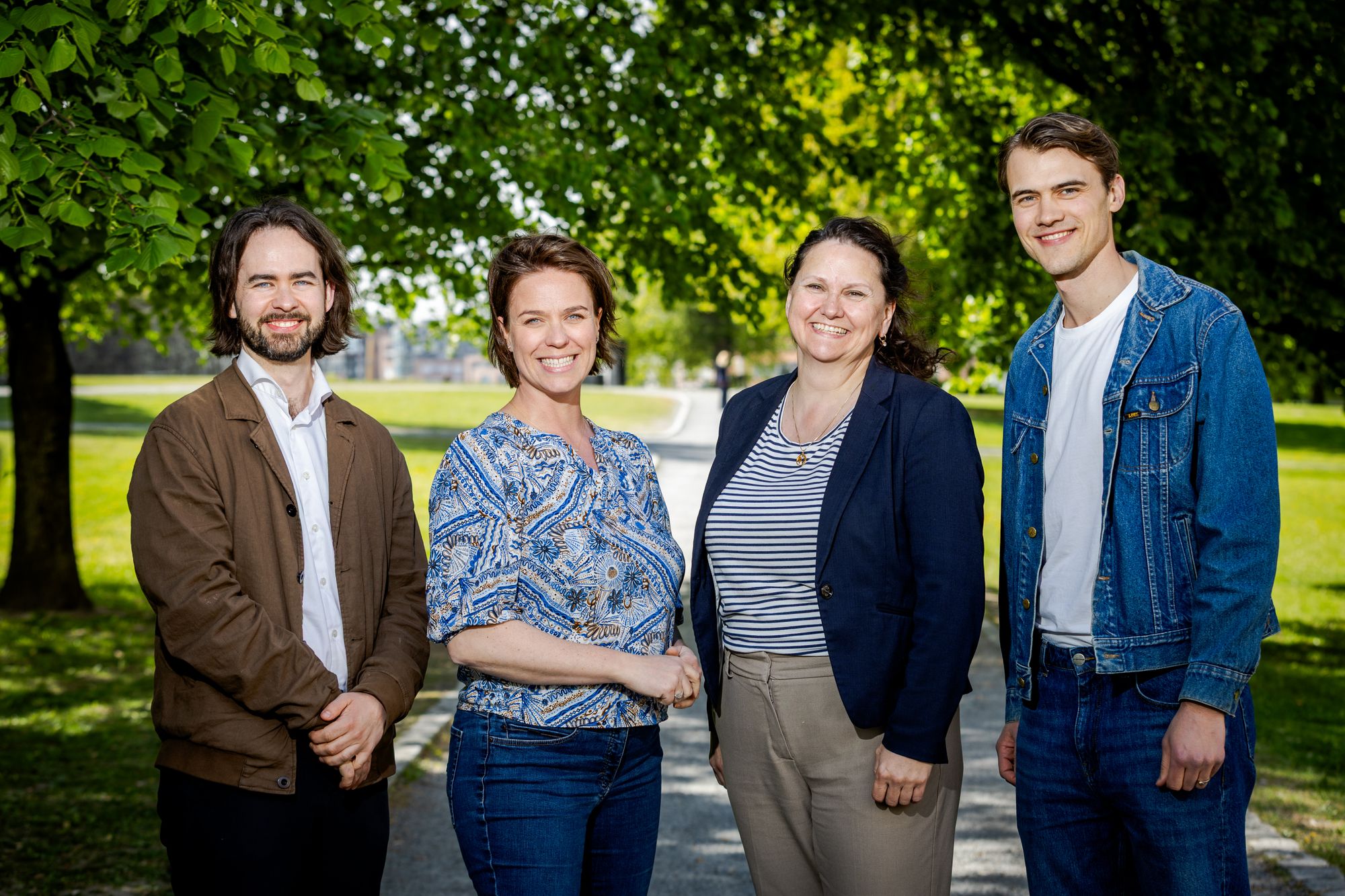 Gabriel Qvigstad Trampe (t.v.), Vivi Ringnes Berrefjord, Hilde Rønningsen og Jarand Hole skriver kommentarer for Digi og TU én gang i uka.