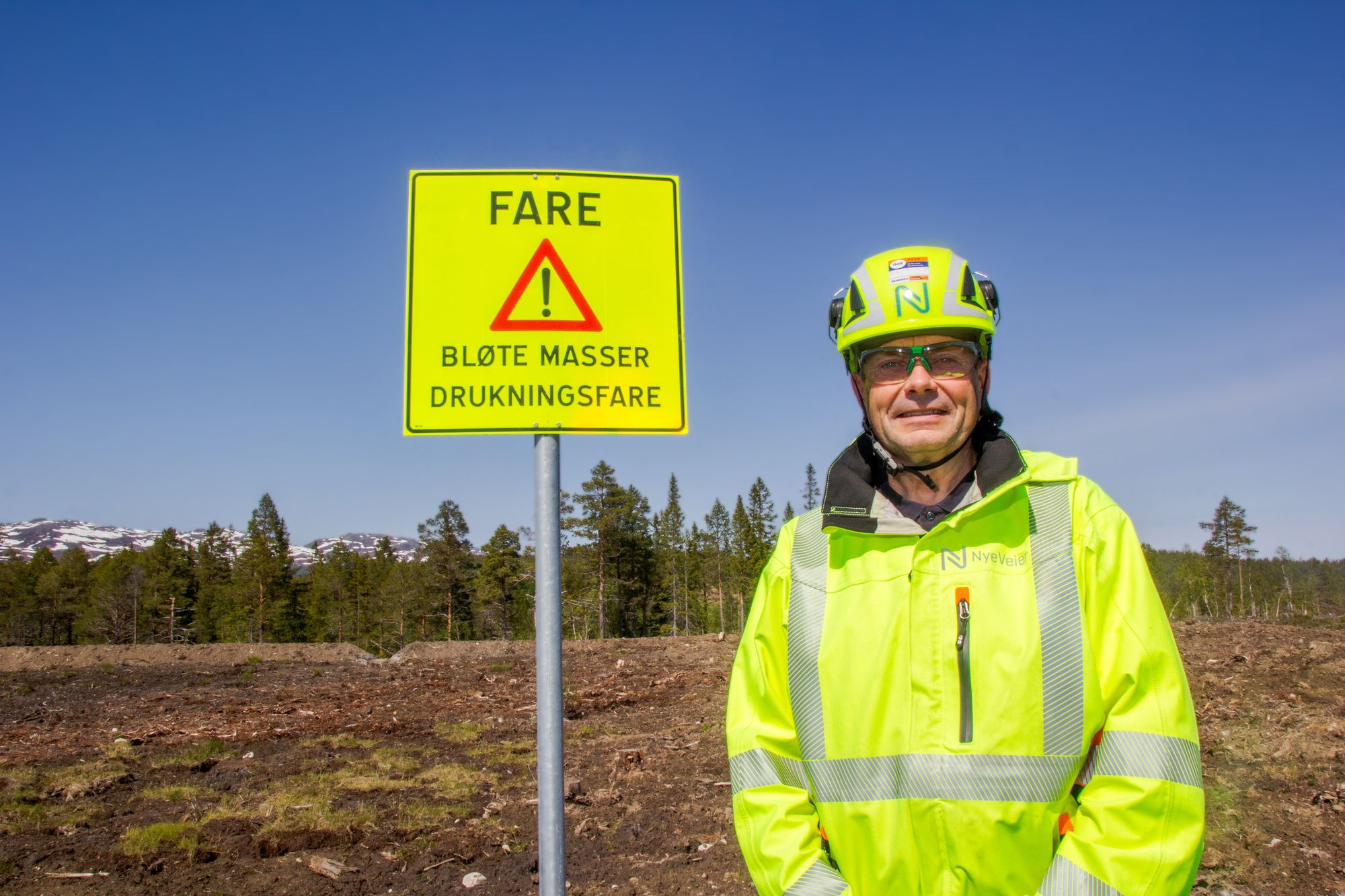 Dagens E6 ved Vindåsliene i Trøndelag.