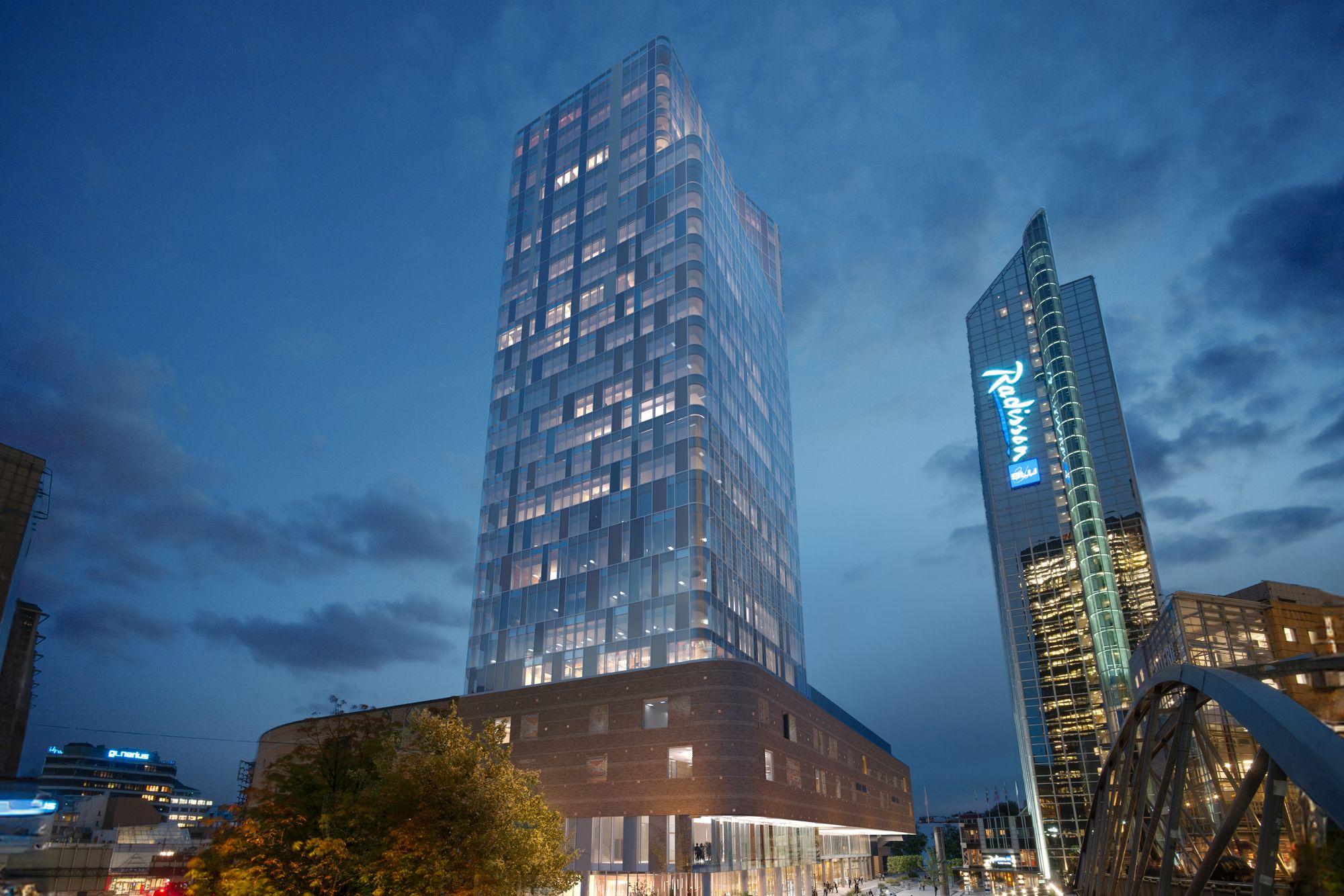 Kontorbygget Over Spektrum får 26 etasjer, en høyde på 108,5 meter og er det første høyhuset i Oslo på 35 år.