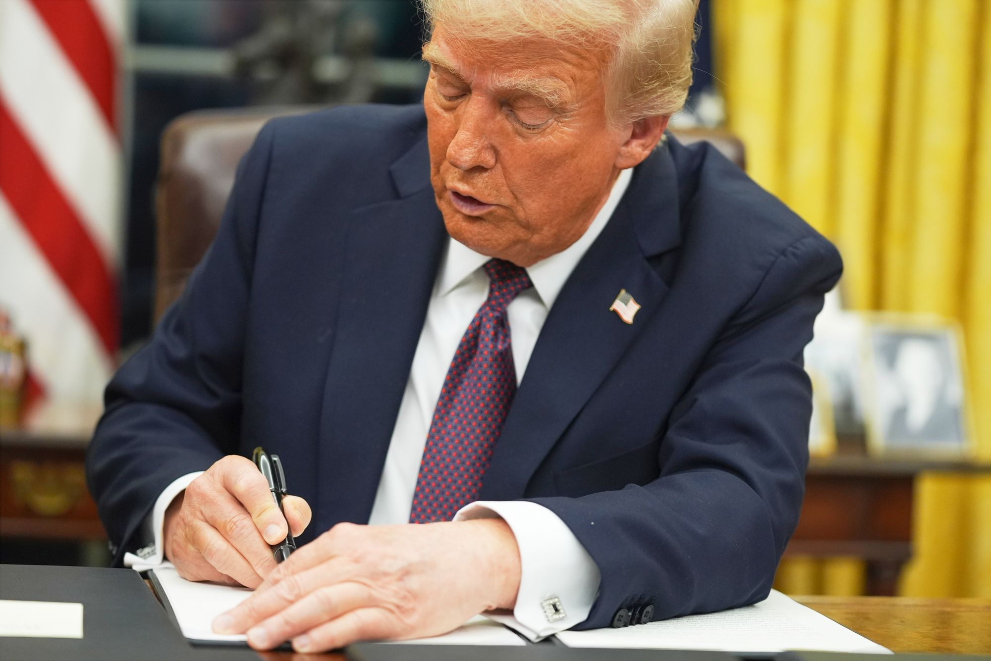 EU mottok lørdag et tollbrev signert Donald Trump.
