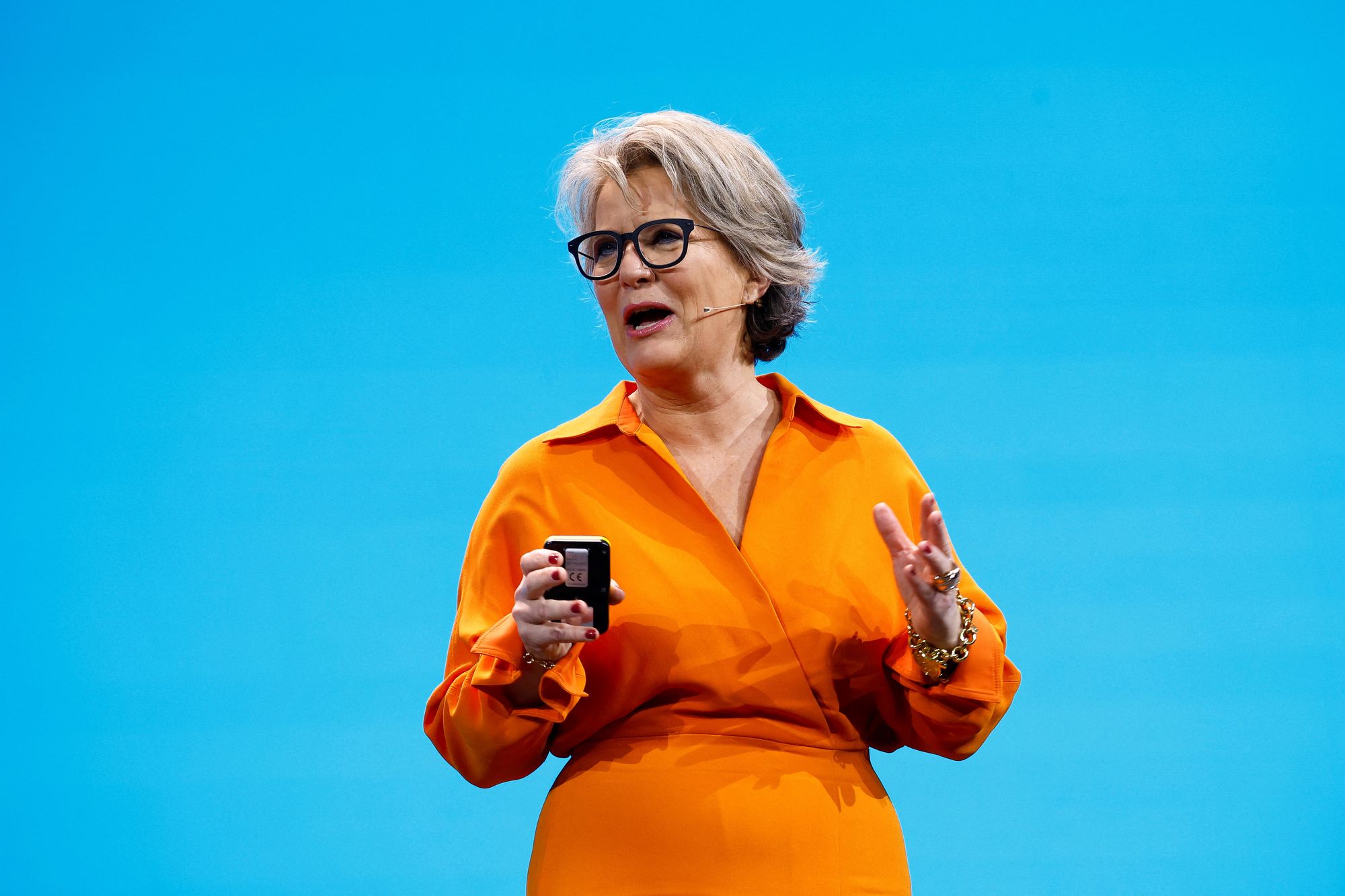 Telenors konsernsjef, Benedicte Schilbred Fasmer, er svært fornøyd med Telenors resultater for andre kvartal.