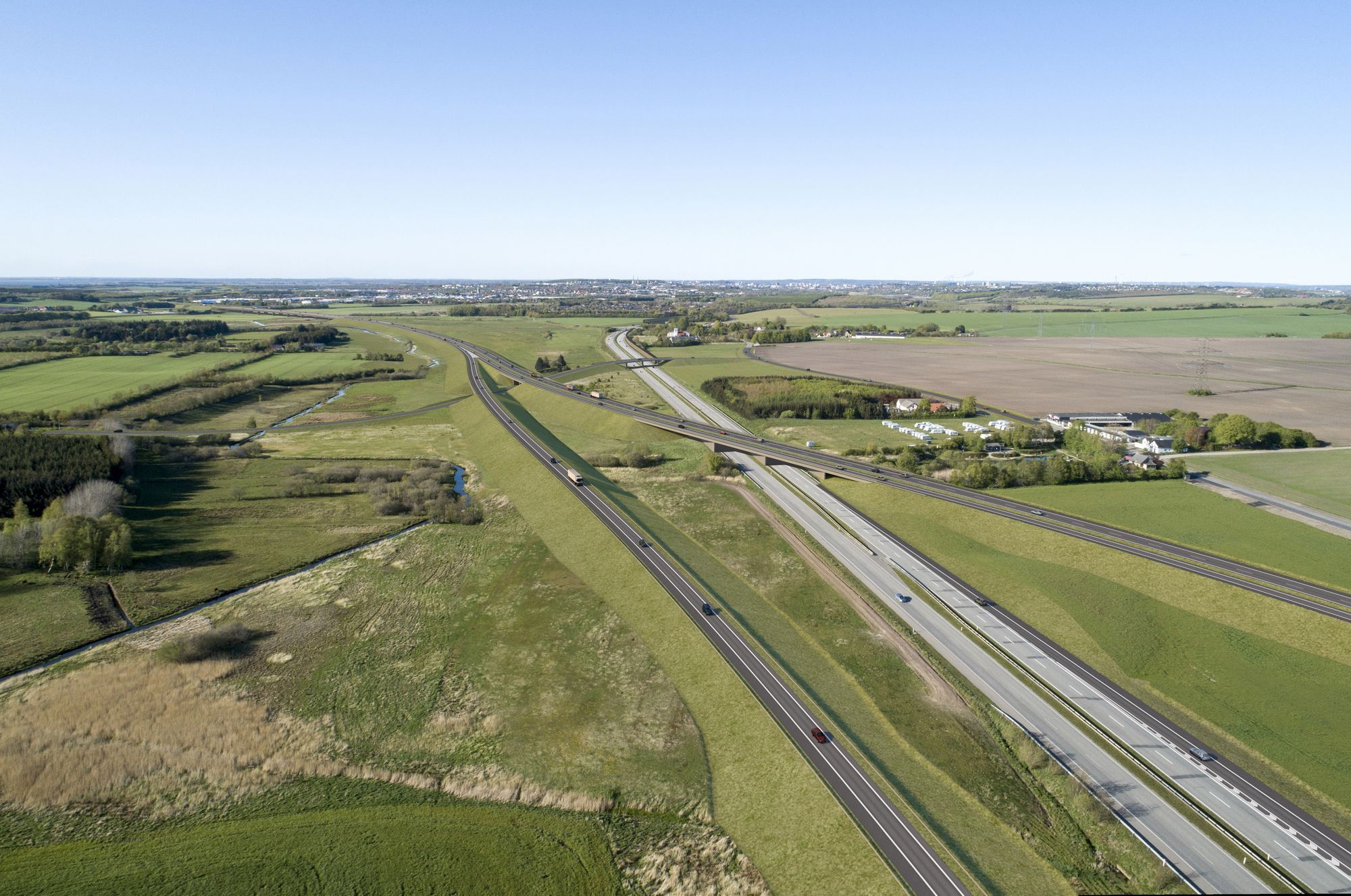 En av de søndre portalene til dagens Limfjordtunnel, som sto ferdig i 1969. Bildet er tatt i 2011.