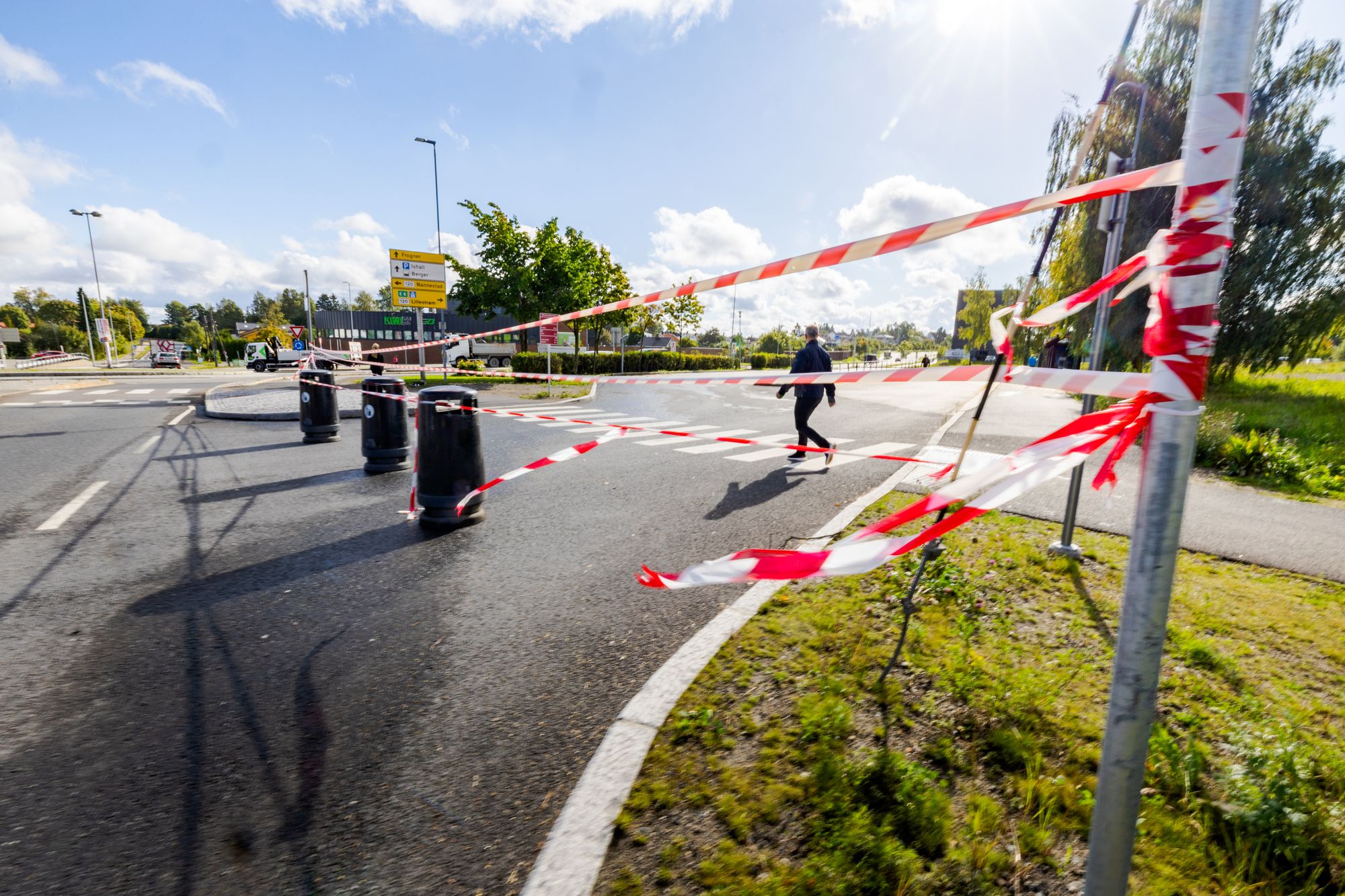 Skedsmo bussterminal er stengt for innkjørende busser
