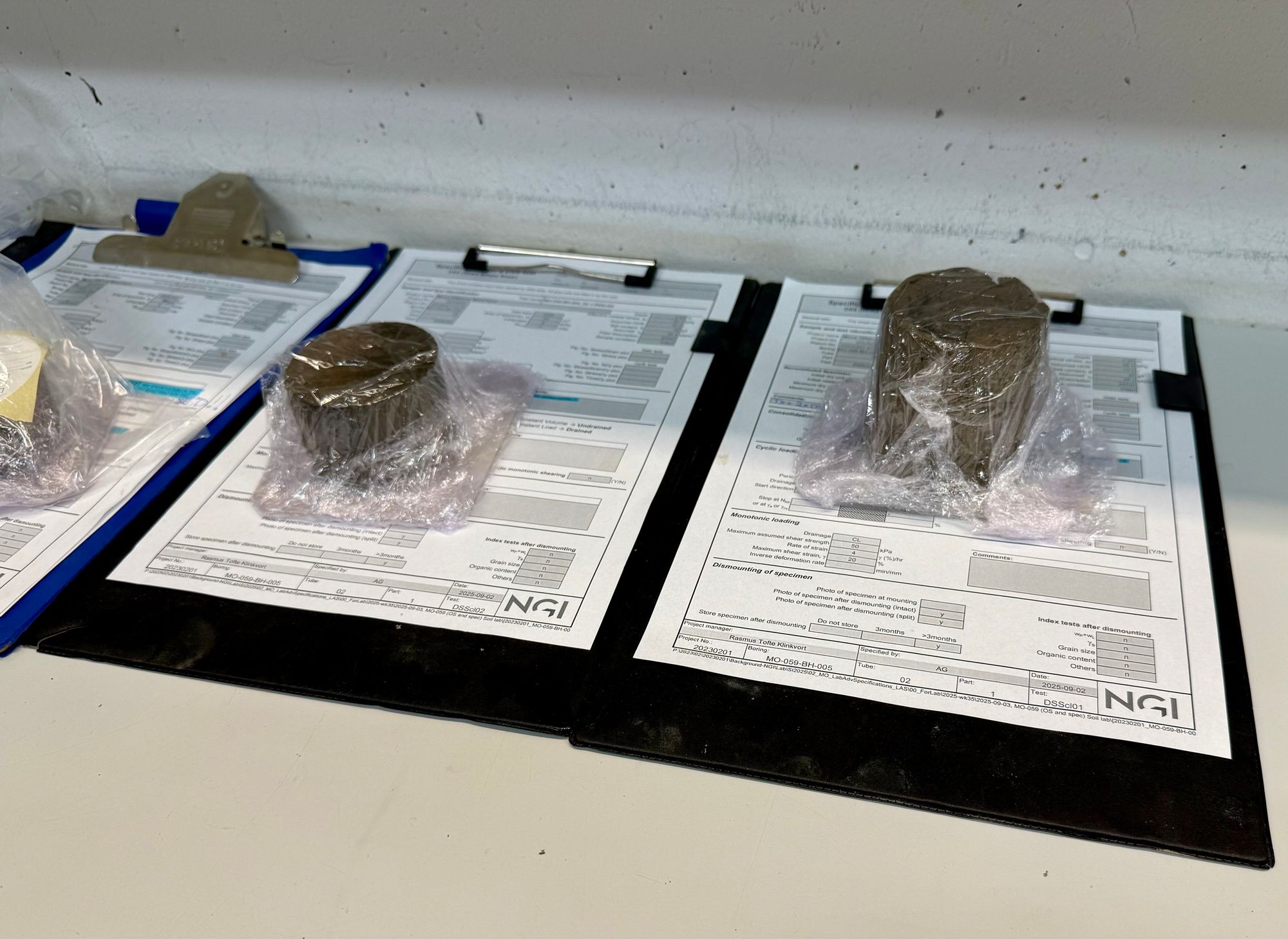 Jean-Sébastien L'Heureux (t.v.) er geoteknisk ekspert hos NGI. Her i podkastsamtale om kvikkleire med TUs Jan M. Moberg. 