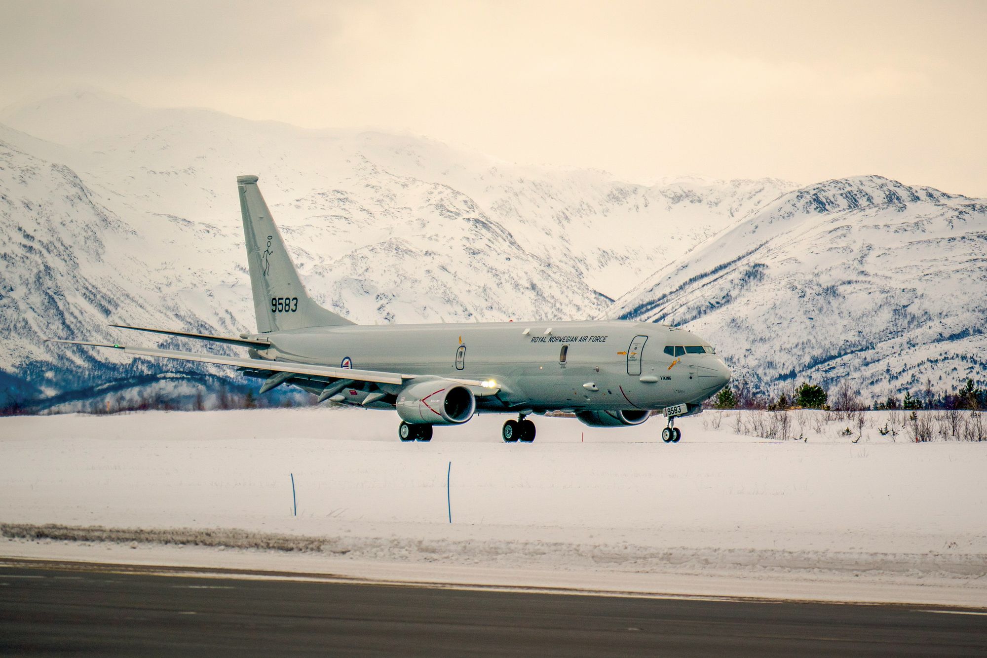 Det amerikanske forsvaret har plassert flere av sine P-8 Poseidon-fly i Oslo. Her et av Norges fly av samme type ved en tidligere anledning.