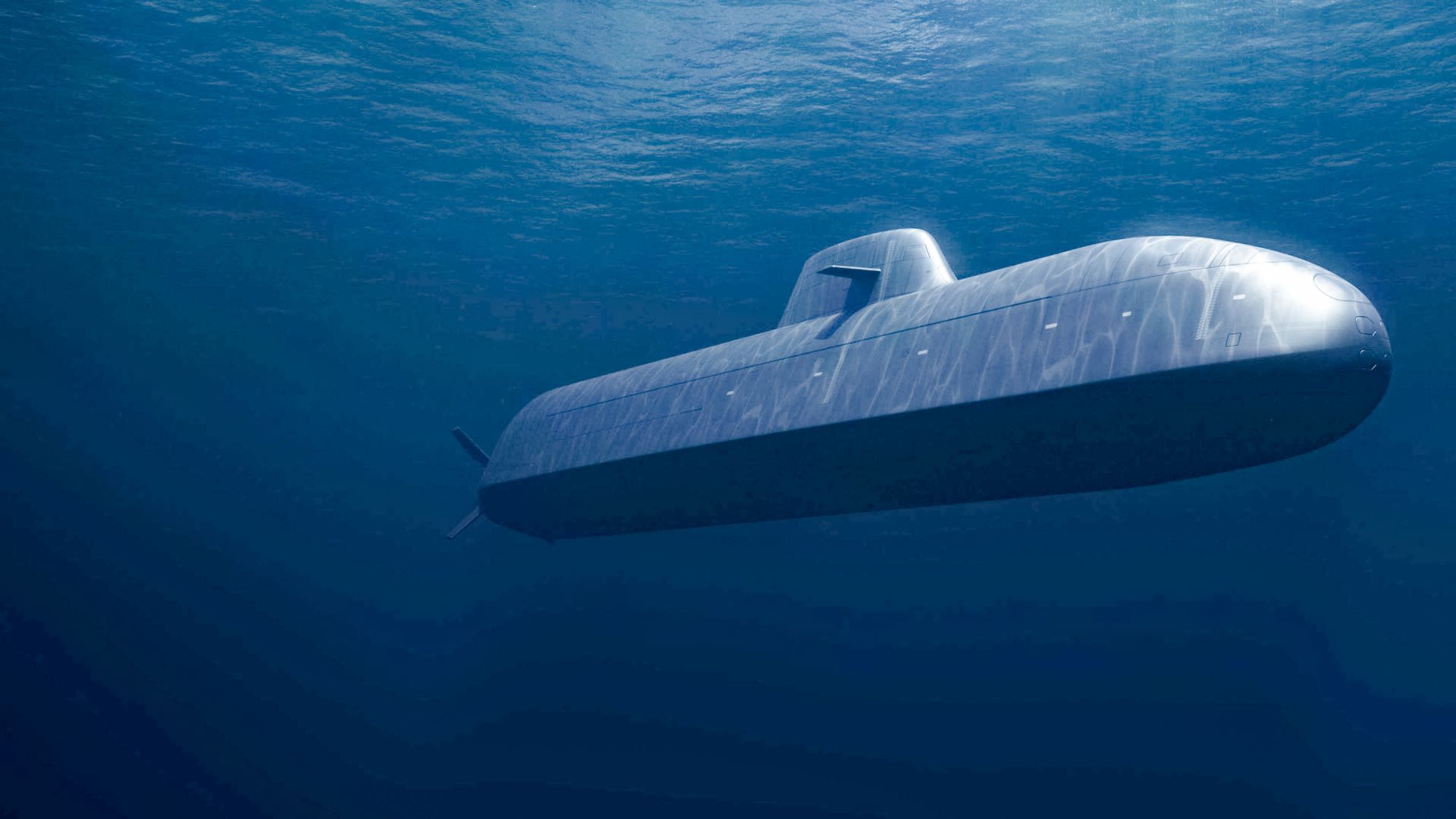 En illustrasjon av de nye norske ubåtene av typen 212CD.