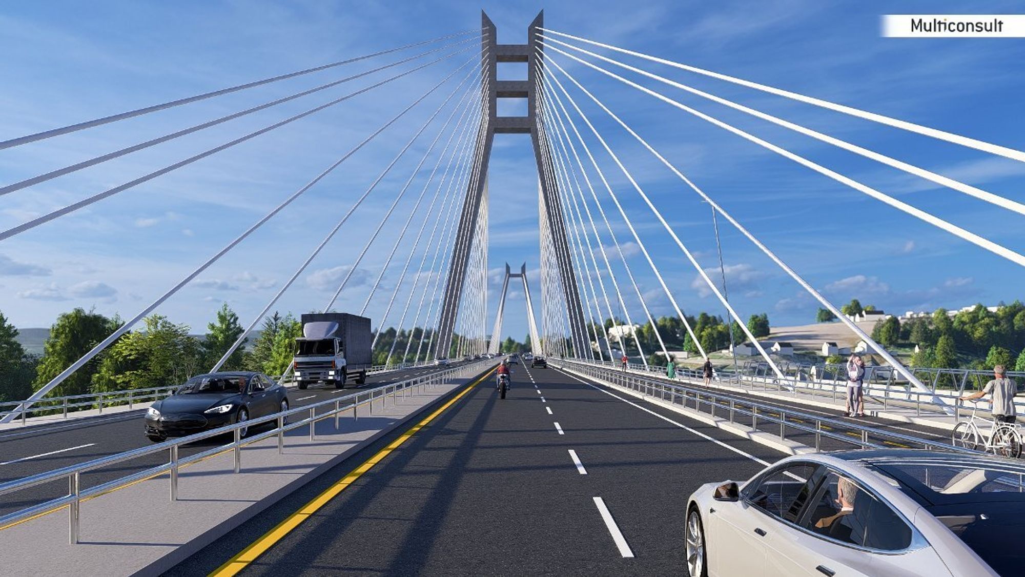 Statens vegvesen kan nå jobbe videre med planene om å bygge en skråstagbru over Glomma ved Fetsund.