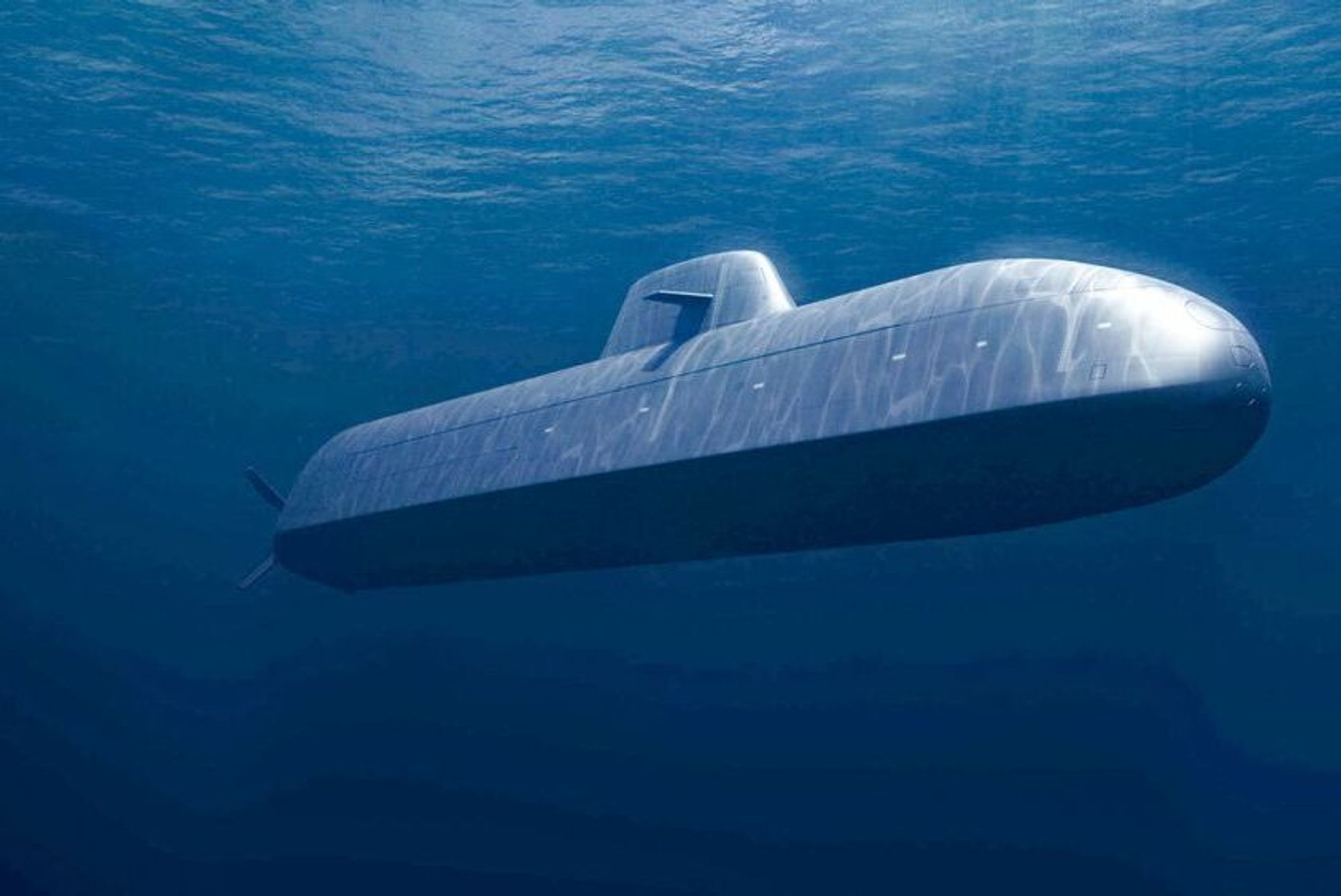 En illustrasjon av de nye norske ubåtene av typen 212CD.