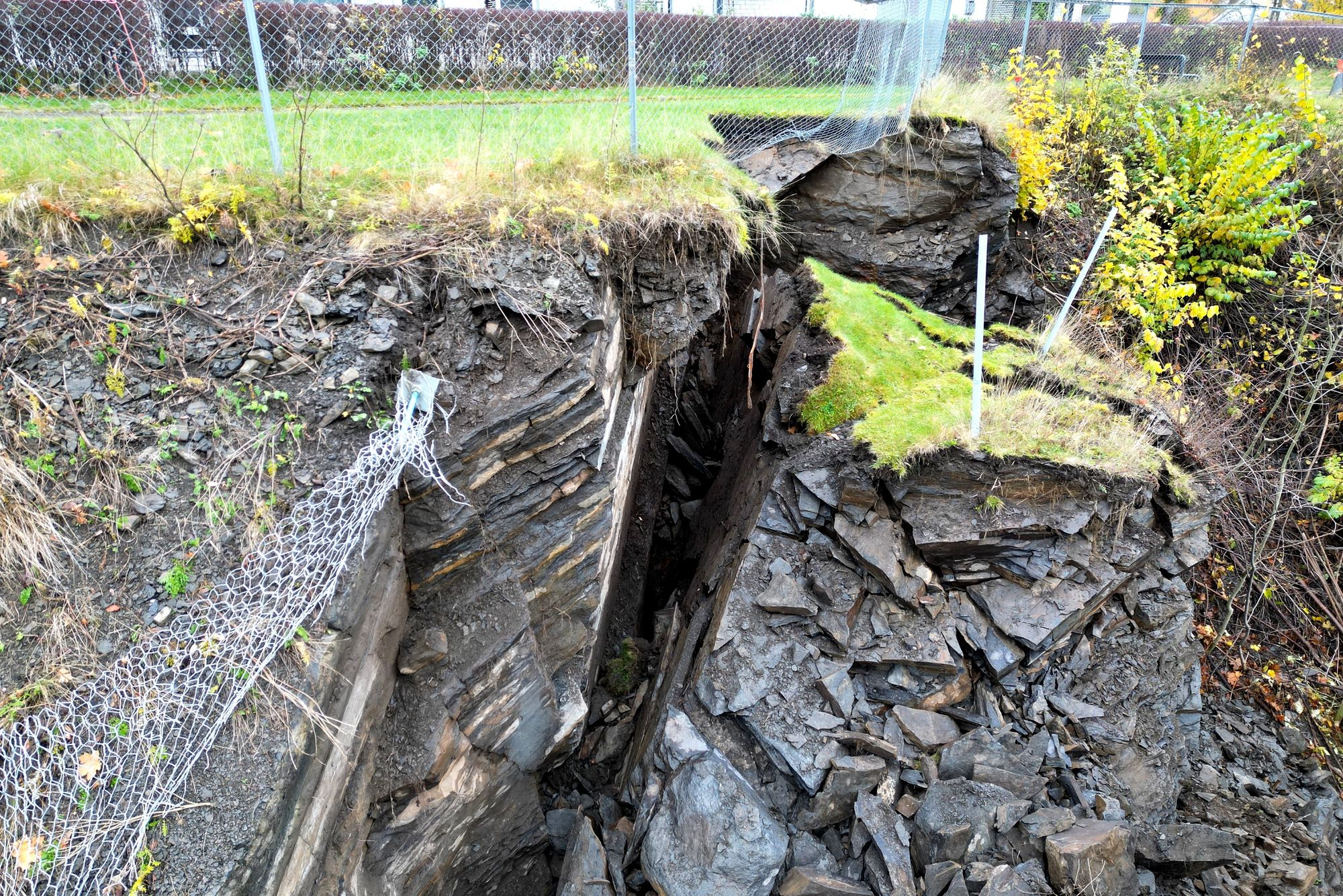 Slik ser rasområdet ut mandag morgen.