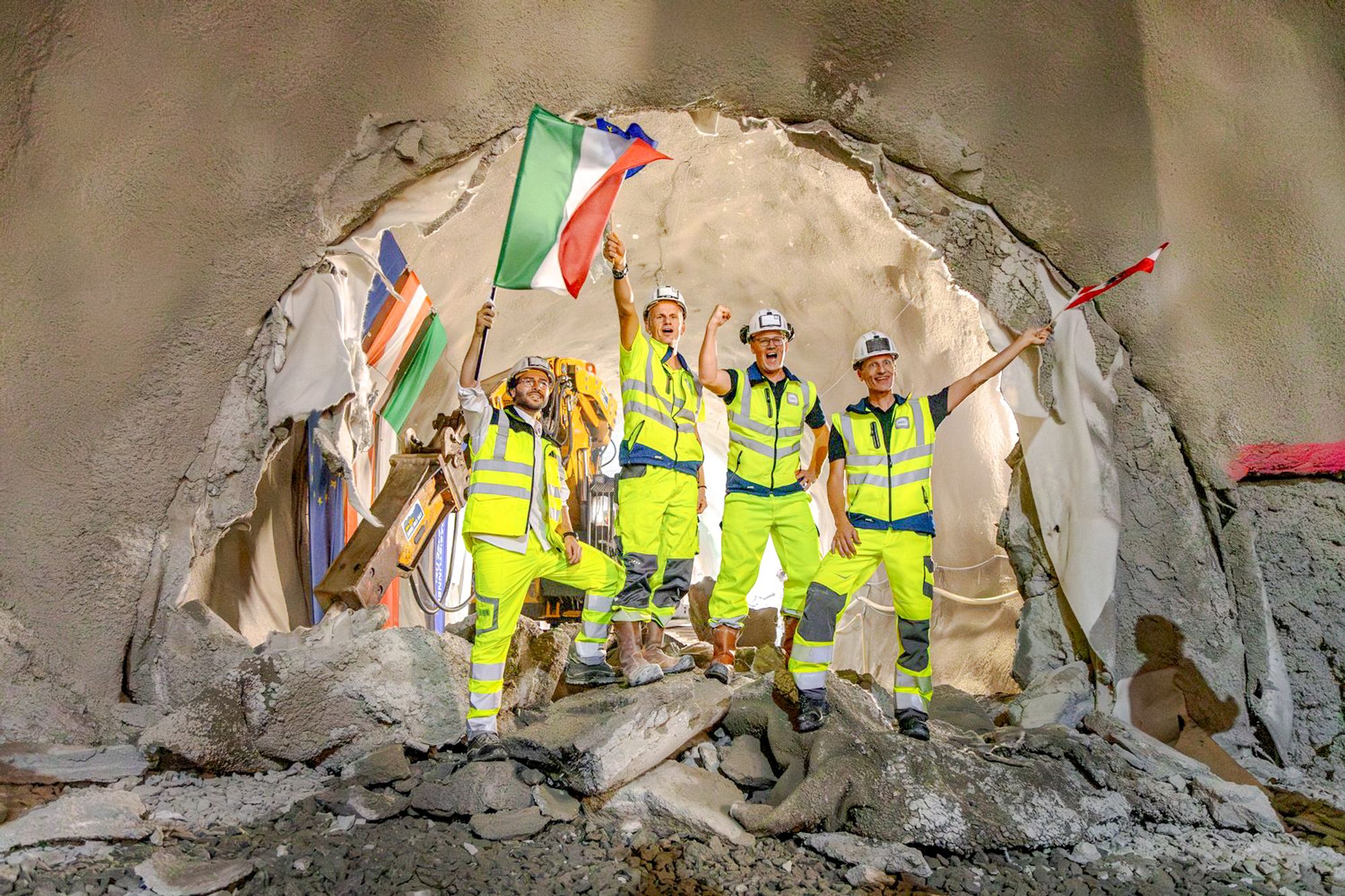 Sonderingstunnelen med forbindelse til et av hovedløpene. Bildet er fra 2020.