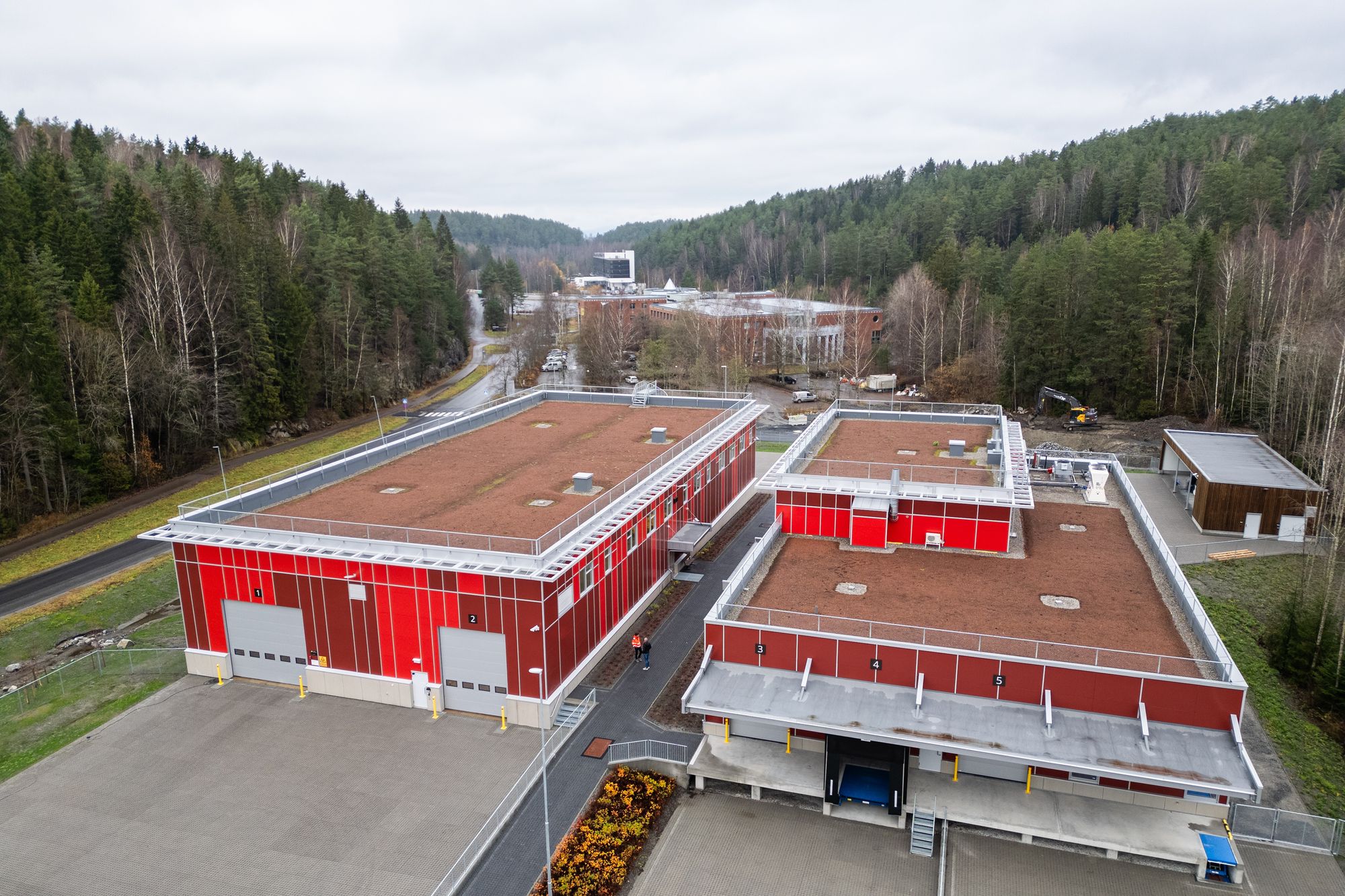 Regjeringskvartalets nye post- og varmottak på Mastemyr. Statsbygg.