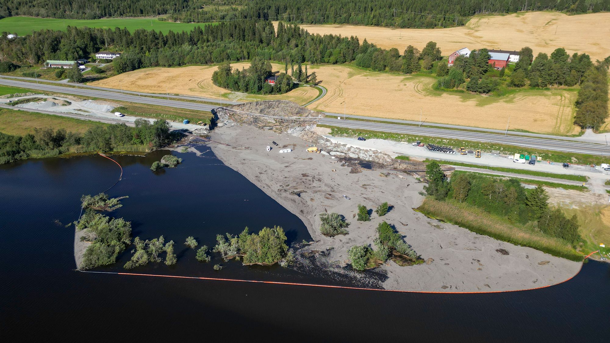Én person omkom i skredet ved Nesvatnet utenfor Levanger.