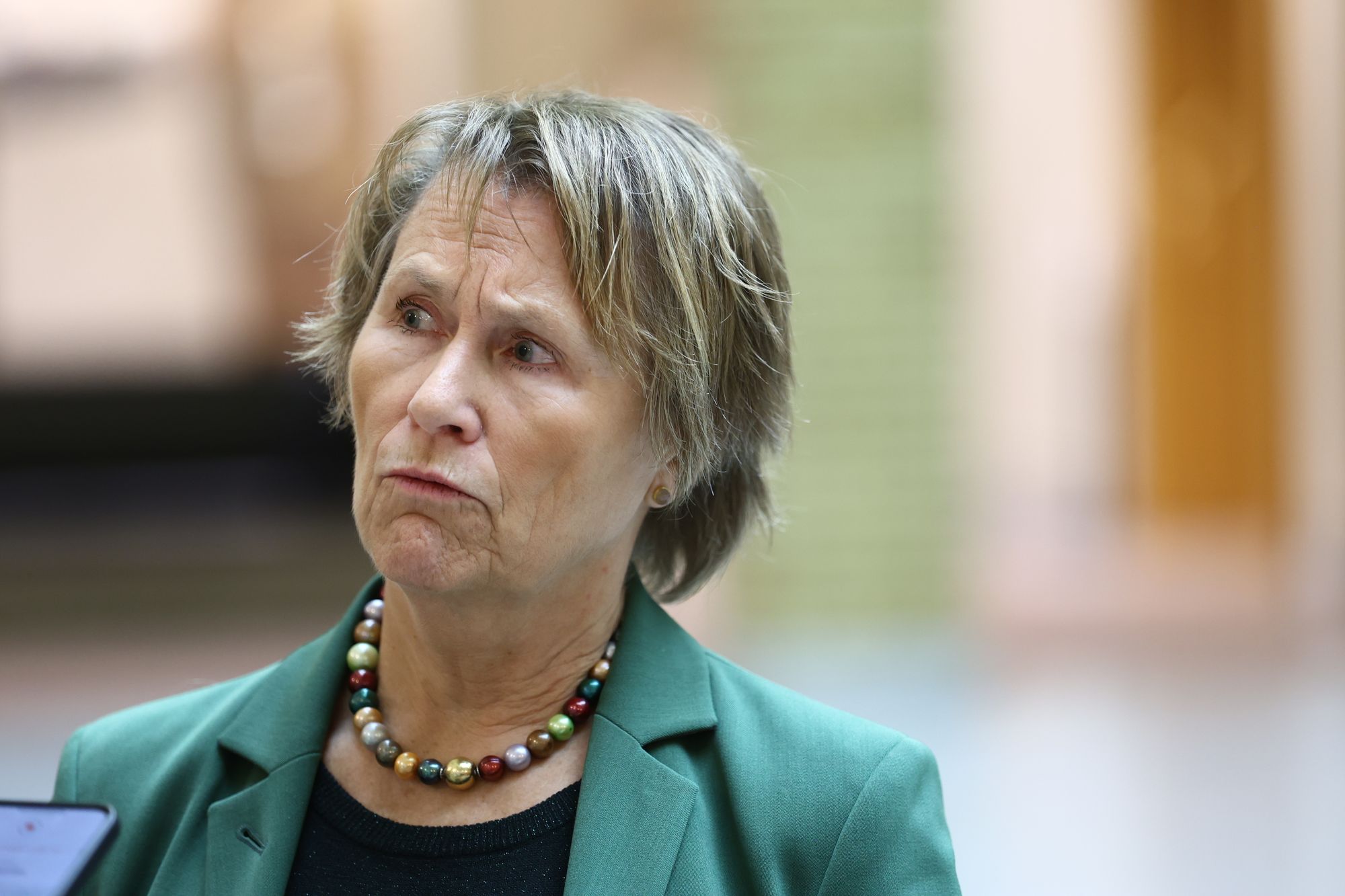 Grete Faremo har siden i vår ledet EOS-utvalget, Stortingets kontrollutvalg for etterretnings-, overvåkings- og sikkerhetstjeneste. Her fra Vandrehallen på Stortinget onsdag.