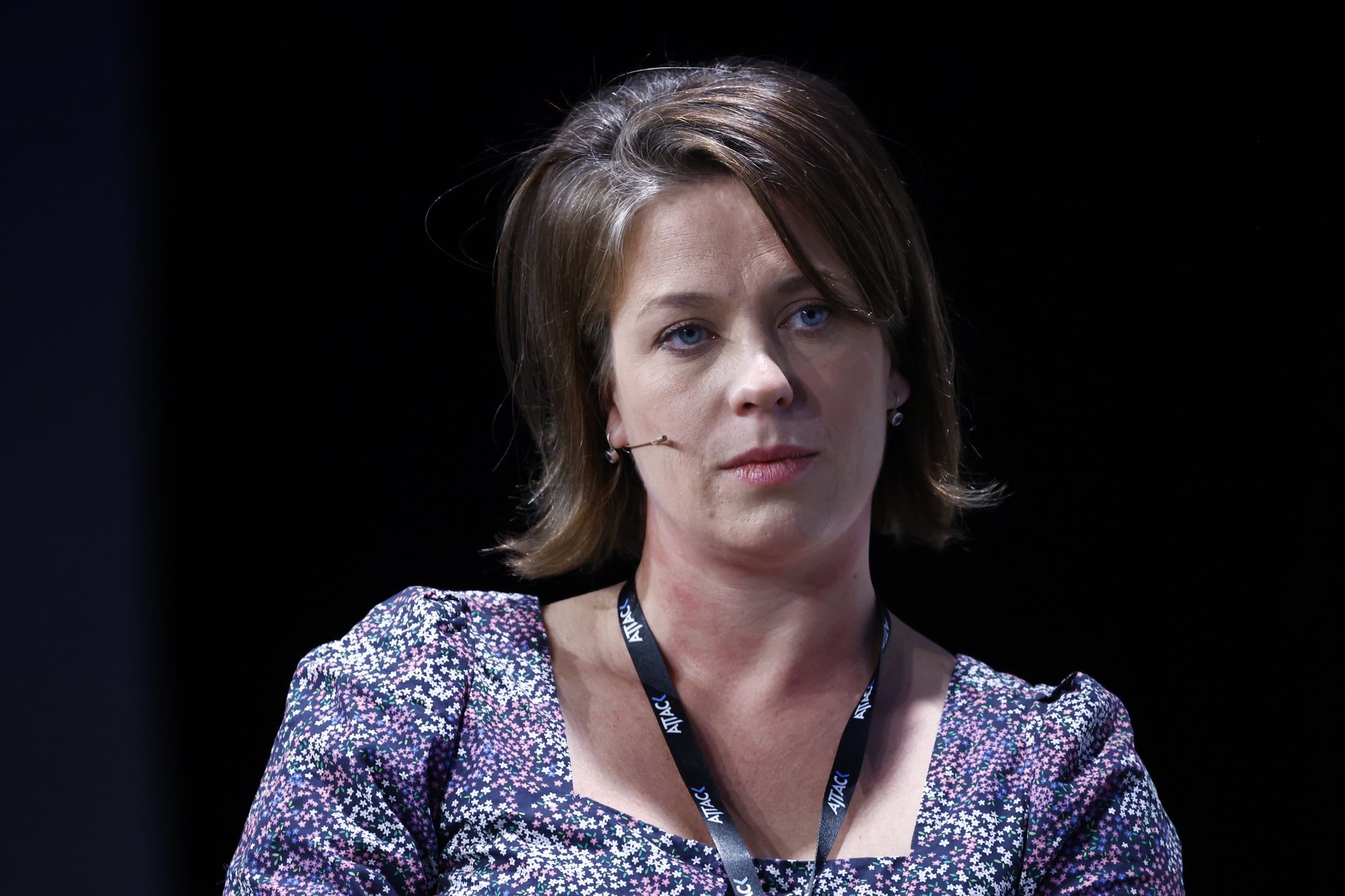 Vivi Ringnes Berrefjord leder Cyberprogrammet ved Institutt for forsvarsstudier. Her fra Attack-konferansen i fjor.