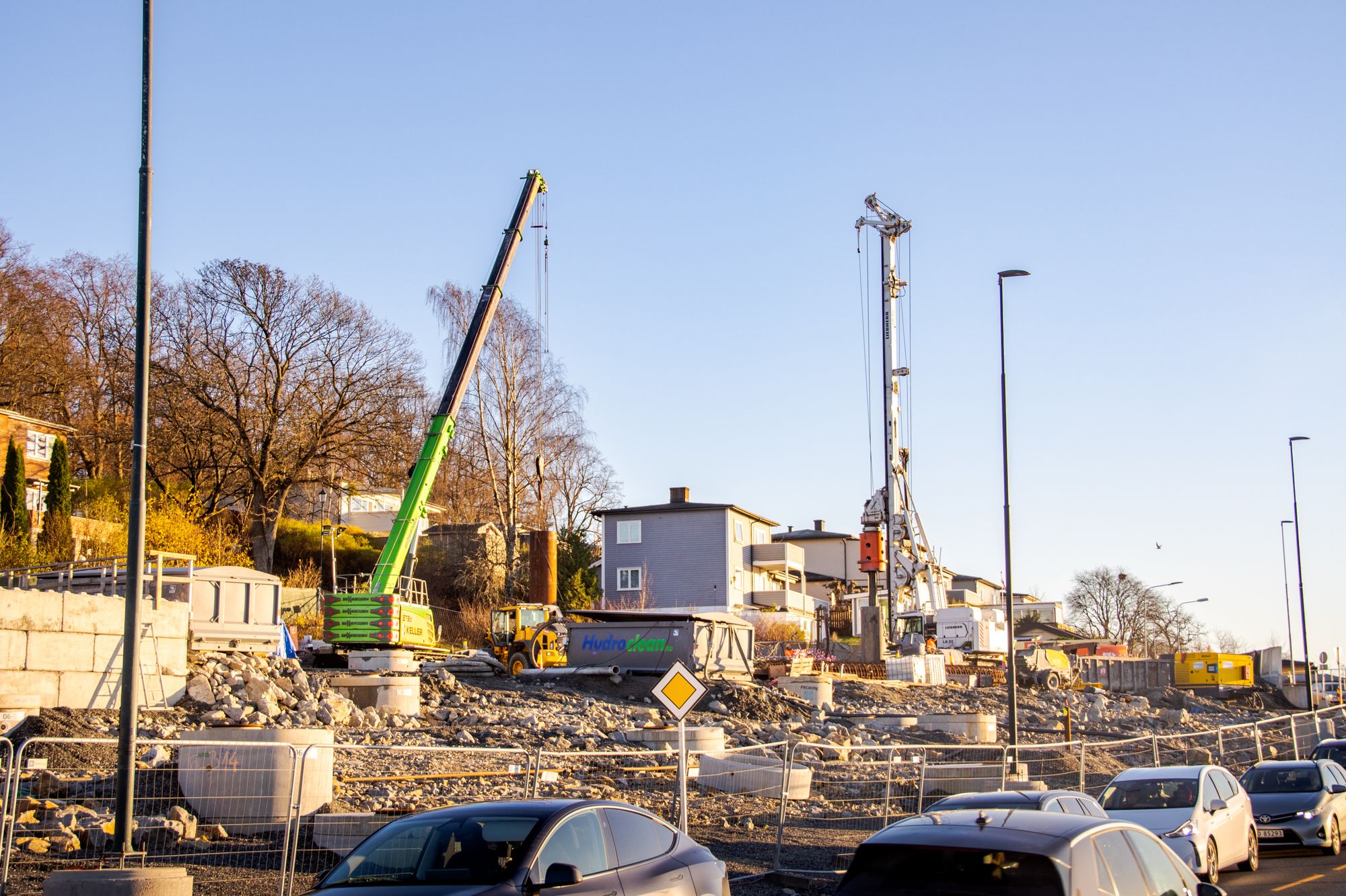 Byggeplassen i Moss sentrum er blant områdene der Bane Nor ønsker større handlingsrom for støyende arbeider.