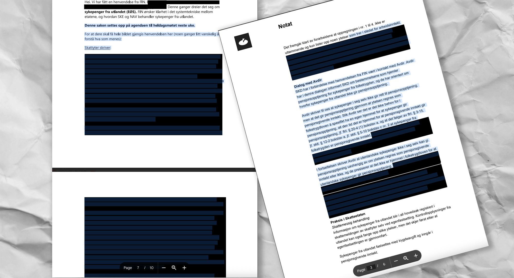 De svarte boksene skjuler ingenting for den som vet hvordan man kan markere og kopiere tekst.