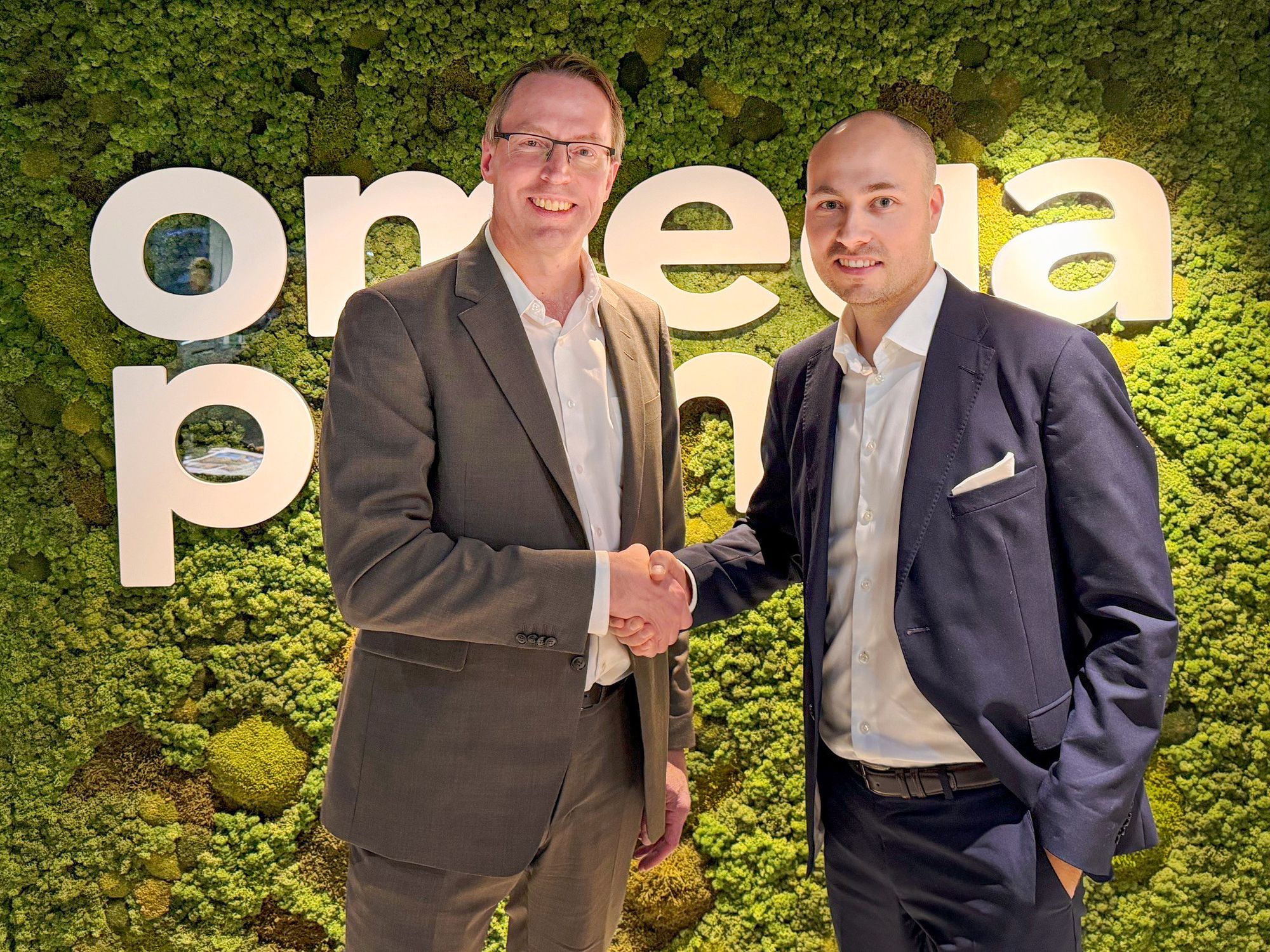 Påtroppende daglig leder Erik Haug og finansdirektør Peter De Verdier i i Omegapoint.