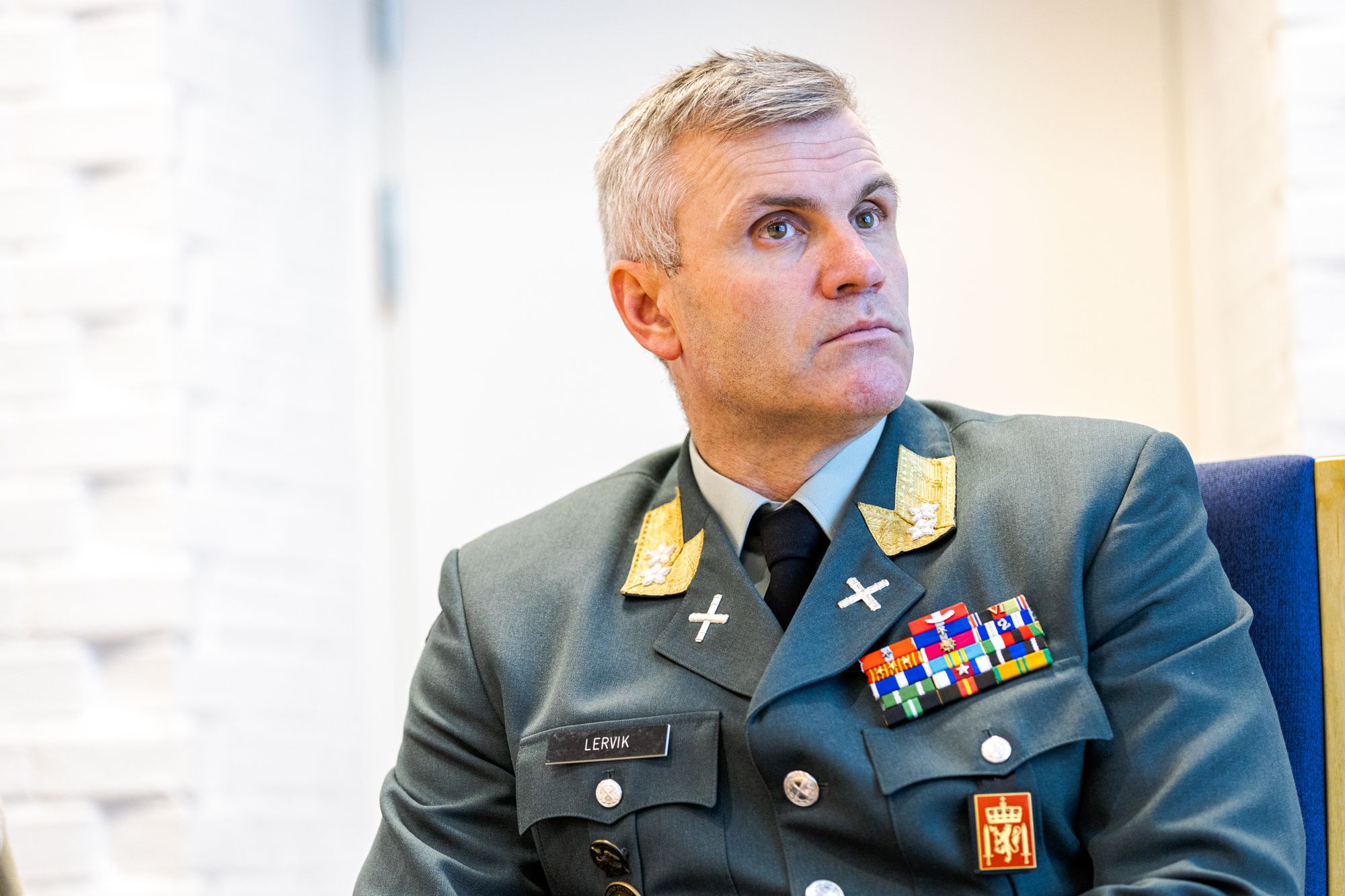 Sjefen for hæren, Lars Lervik i desember.