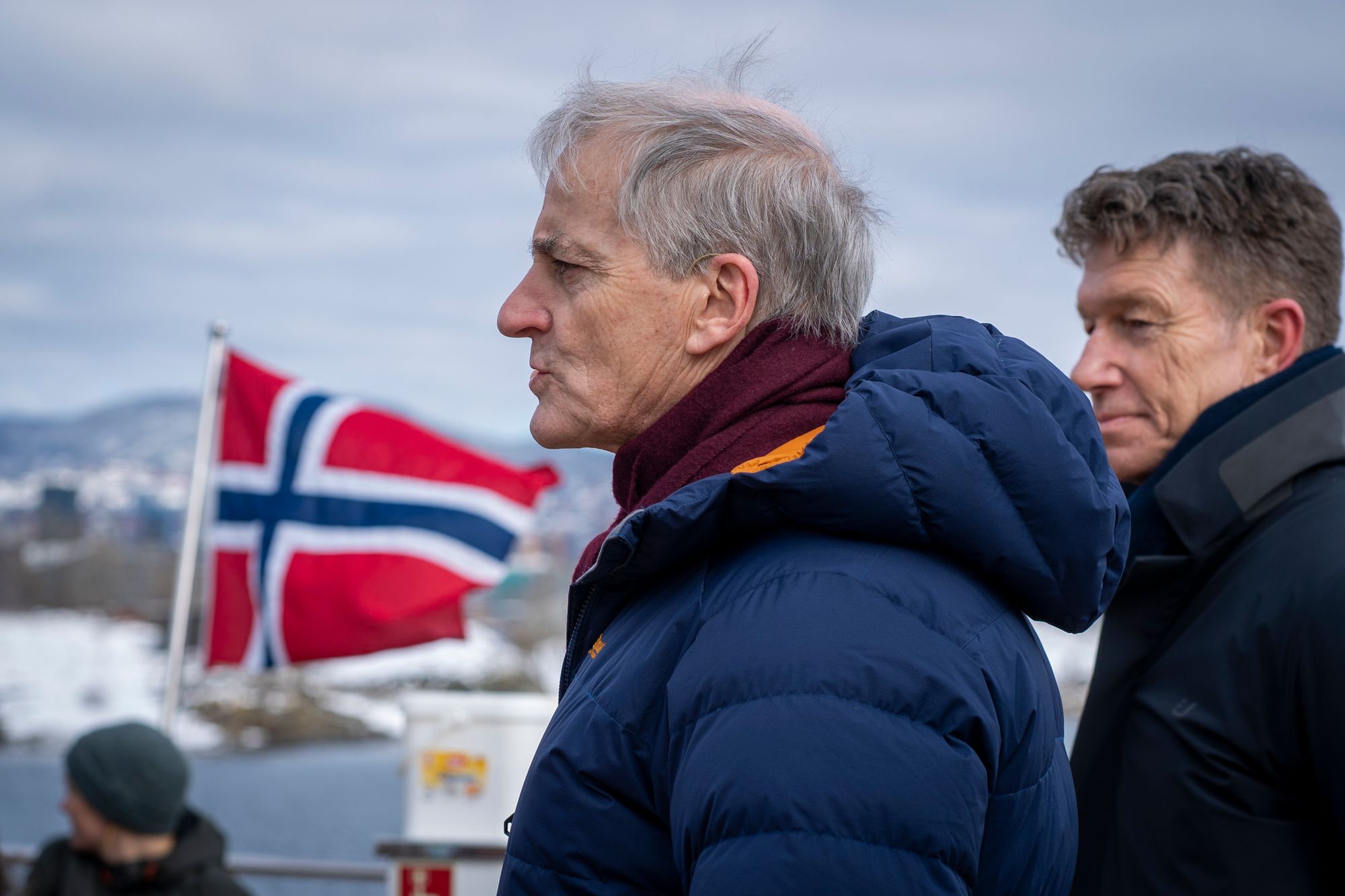 Statsminister Jonas Gahr Støre og energiminister Terje Aasland kunngjorde at leteområdet på norsk sokkel utvides med 70 blokker, tirsdag. 