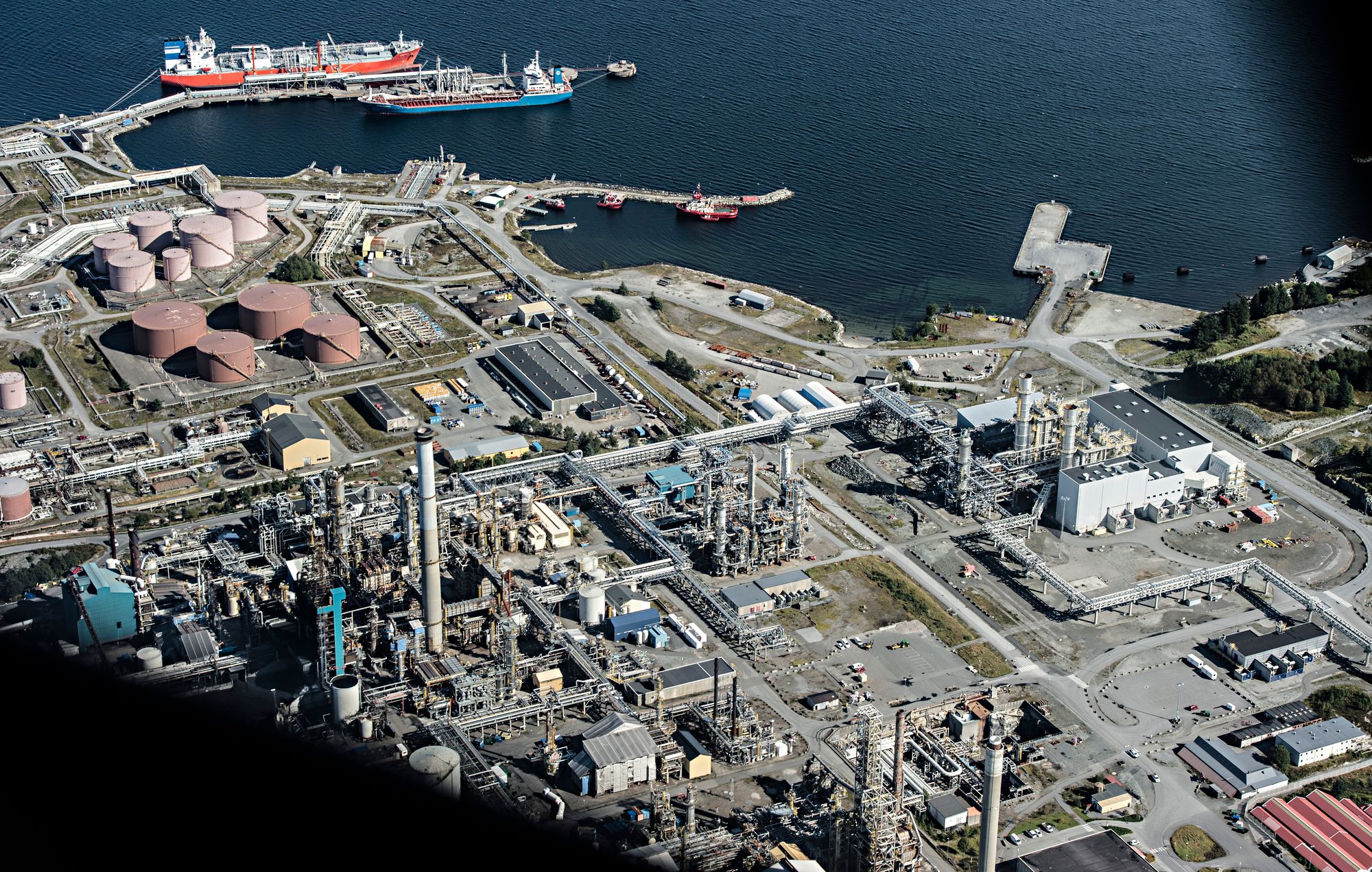 Oljeraffineriet på Mongstad i Nordhordland.
Foto: Marit Hommedal / NTB