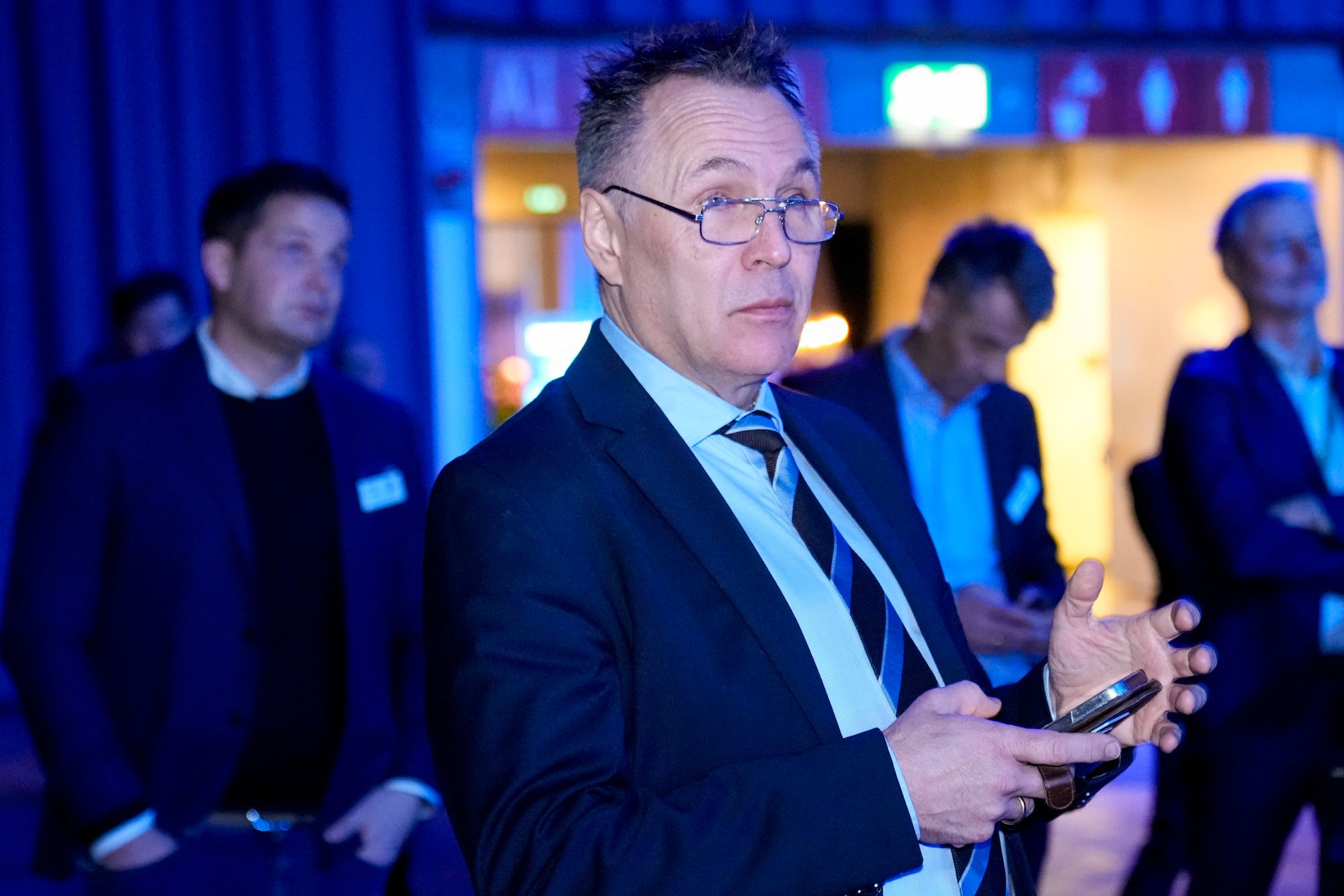 
Forsvarsminister Tore Sandvik under årskonferansen til NHO på Nova Spektrum i Lillestrøm onsdag.
