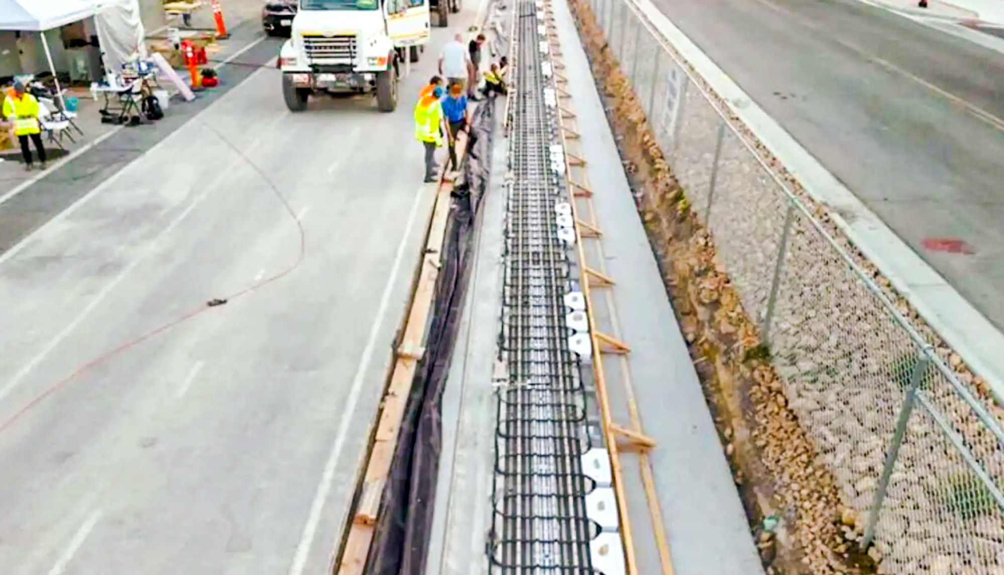 Sånn ser det ut når ENRX bygger el-vei i Florida.