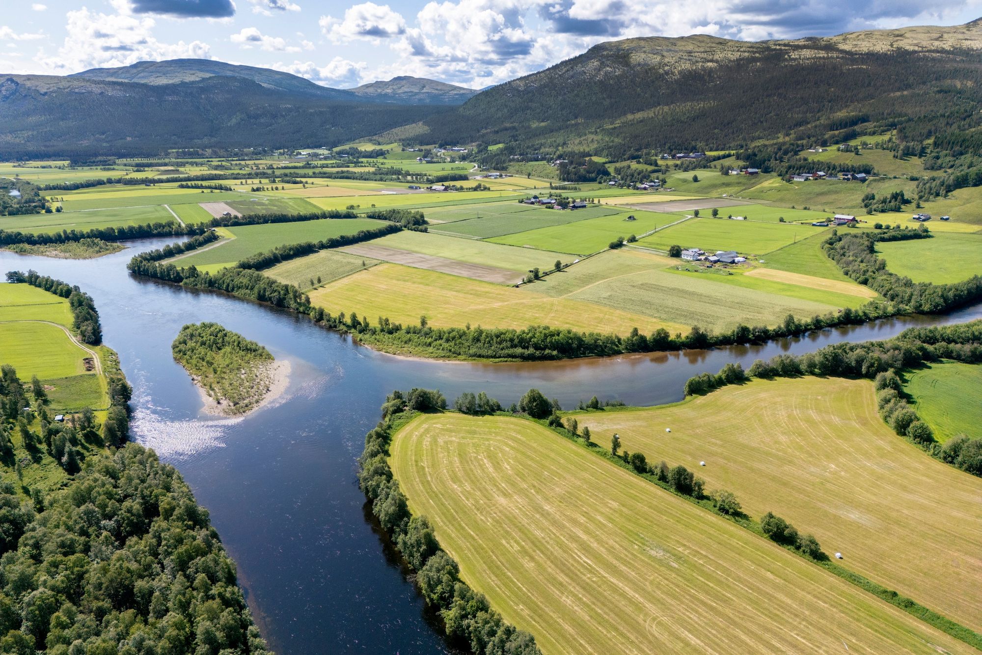 Direktør Hilde Singsaas i Miljødirektoratet overrekker rapporten «Klimatiltak i Norge 2026: Veivalg mot 2050» til klima- og miljøminister Andreas B. Eriksen under et arrangement i Miljødirektoratet. 