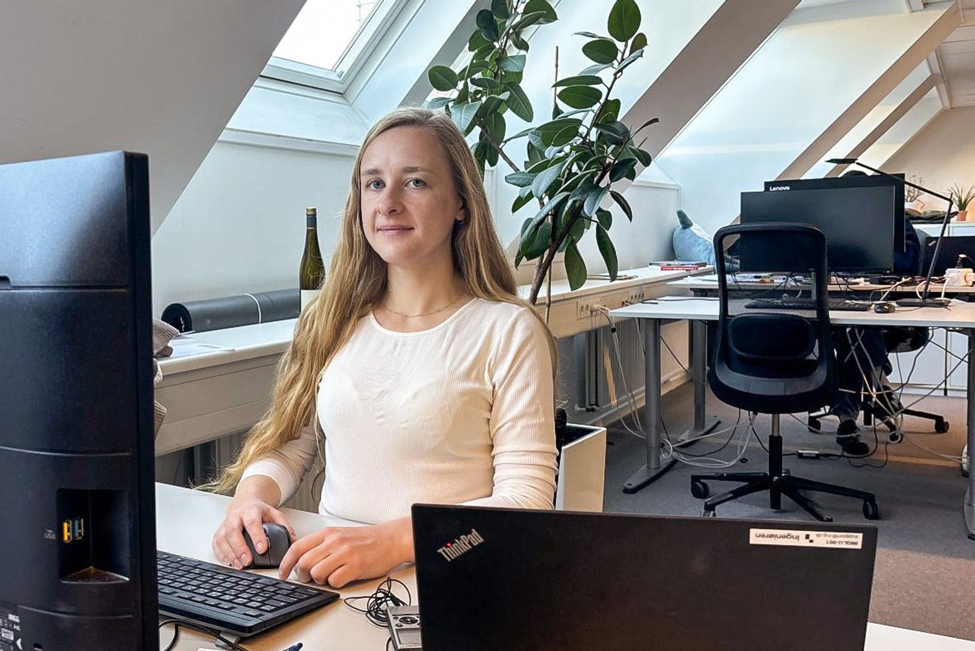 Jeg – altså Louise – skal bruke europeiske alternativer de neste fire ukene mens jeg sidder på plassen min her hos Ingeniøren.
