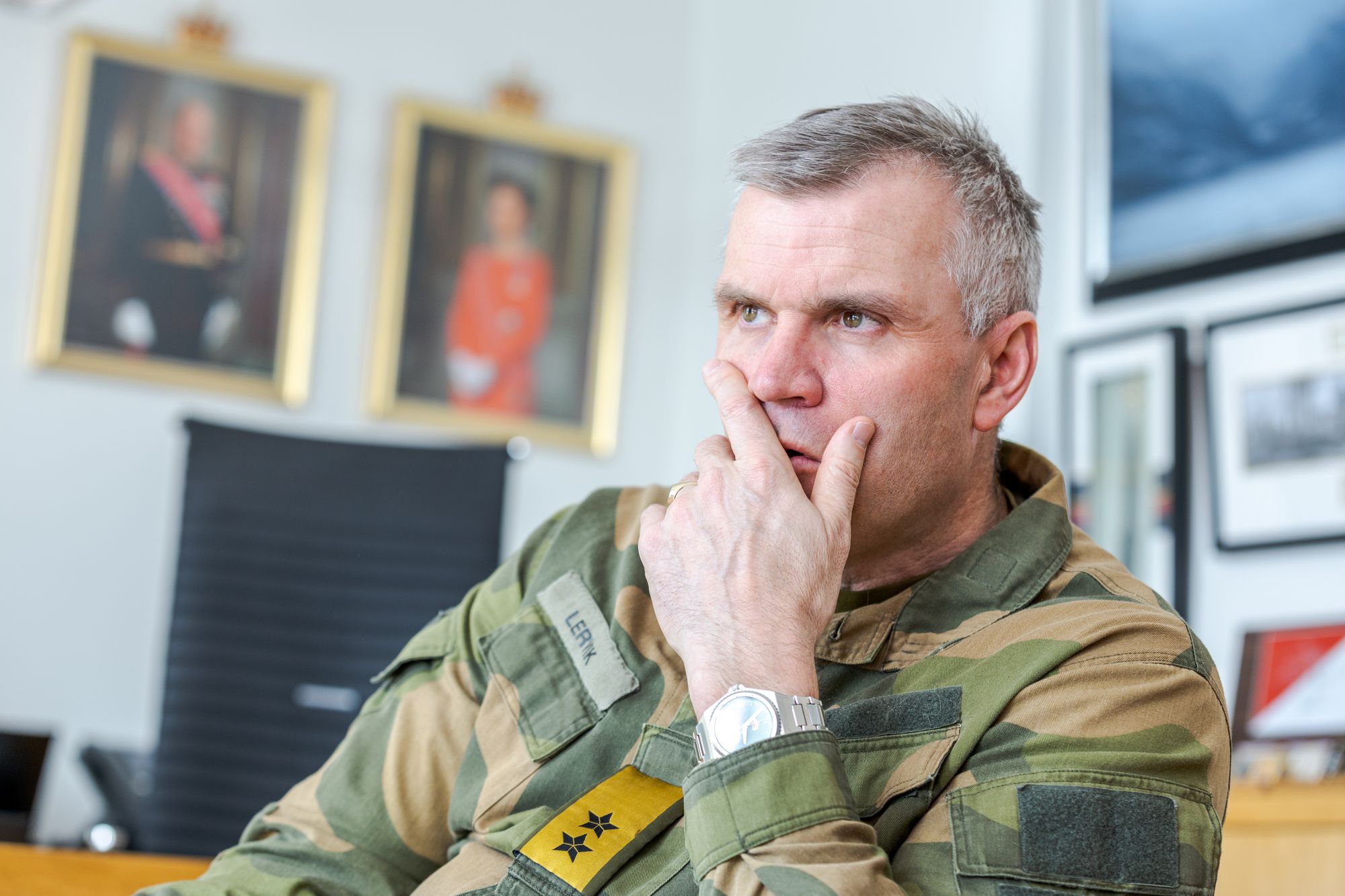 Sjef for Hæren Lars Lervik påpeker at den sikkerhetspolitiske situasjonen er mer alvorlig enn på mange år.