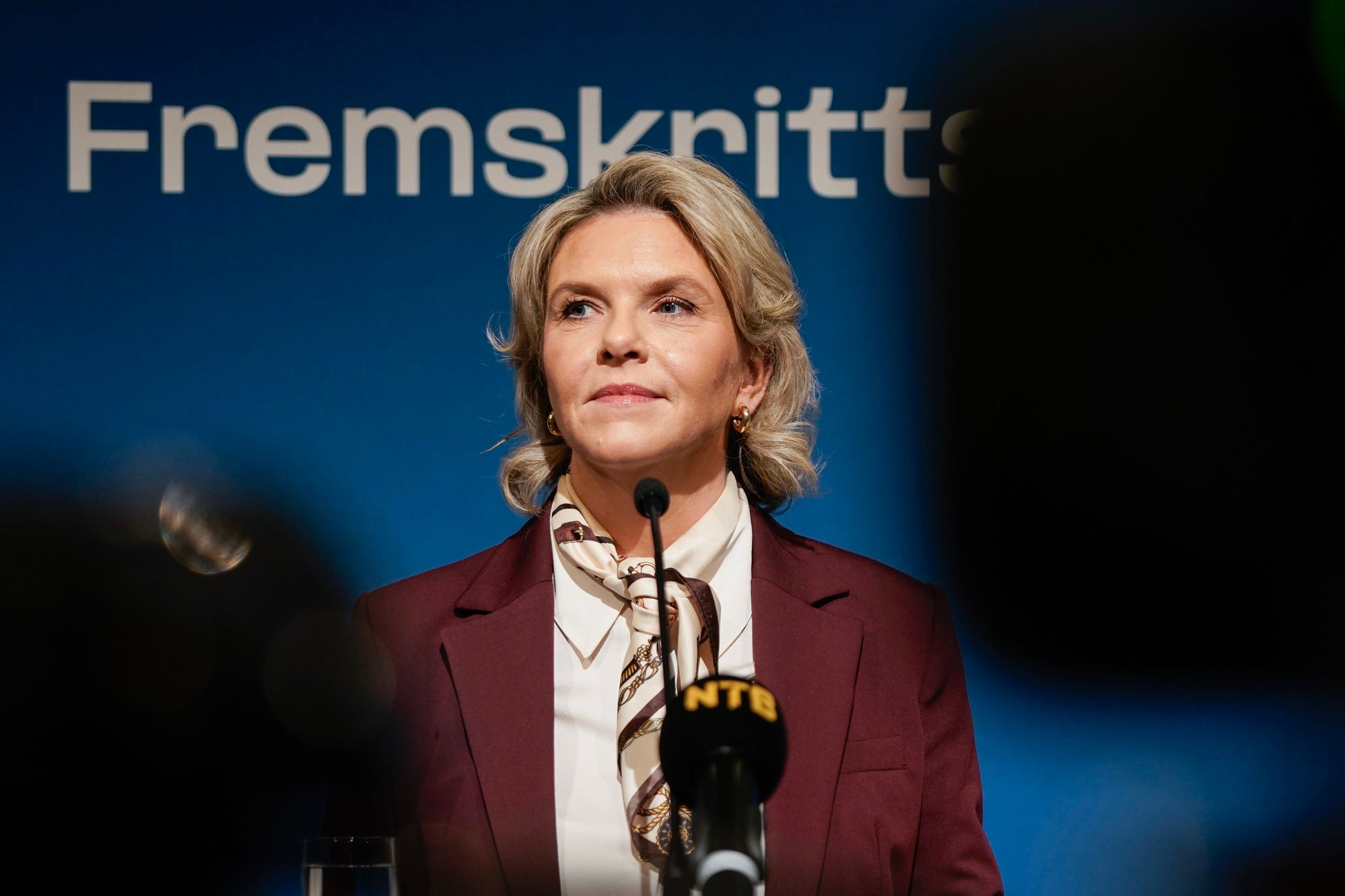 Frp-leder Sylvi Listhaug (Frp) vill ha full gass på norsk sokkel. Foto