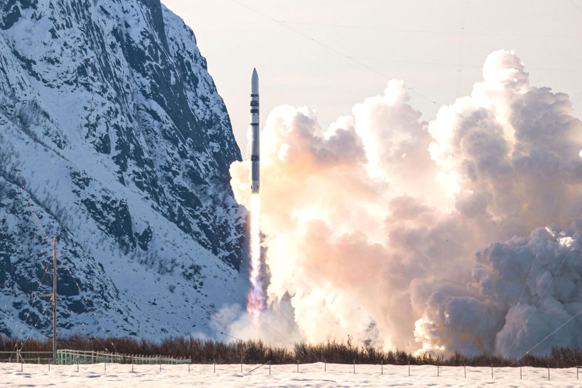 En fisker kom for nære området og oppskytingen fra Andøya Spaceport måtte avbrytes. Bildet er tatt i en annen anledning.
