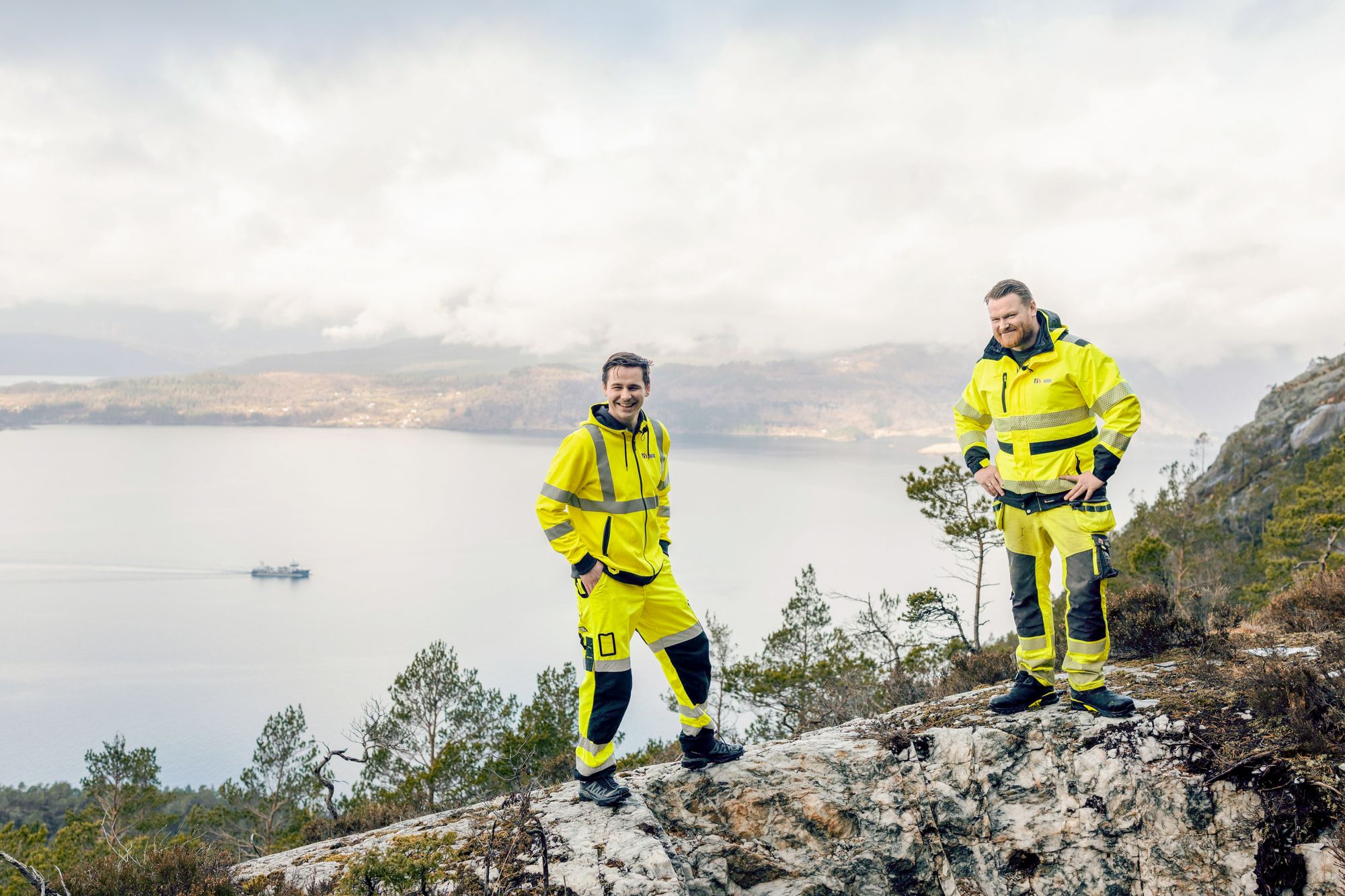 Bildet er fra forberedelsene til dagbruddet i Engebøfjellet i 2023. Nå vil Nordic Mining utvikle en kvartsforekomst i Kvinnherad.