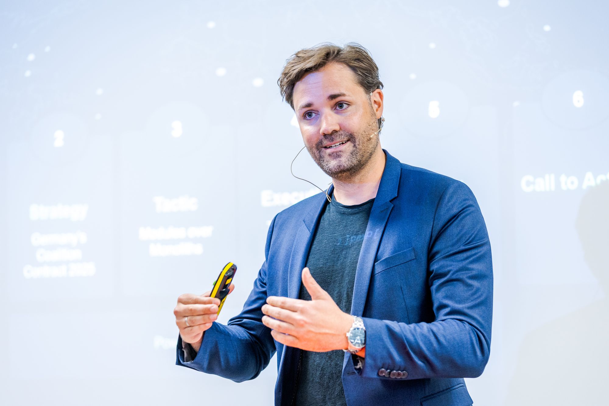 Dirk Fischer snakket om Tysklands arbeid med digital suverenitet under Kongsberg Agenda. 