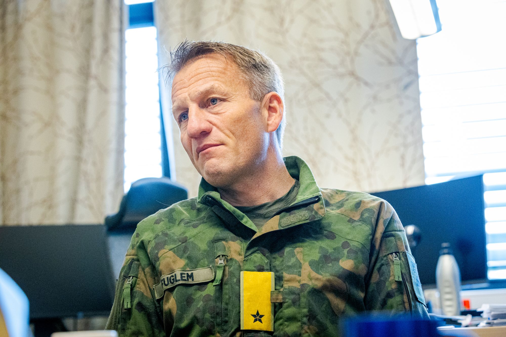 John Olav Fuglem er sjef for Reistadløpet som går over fem mil fra Setermoen til Bardufoss. Kollega Ingrid Gjerde, er stabssjef i Forsvarsstaben og var deltaker.