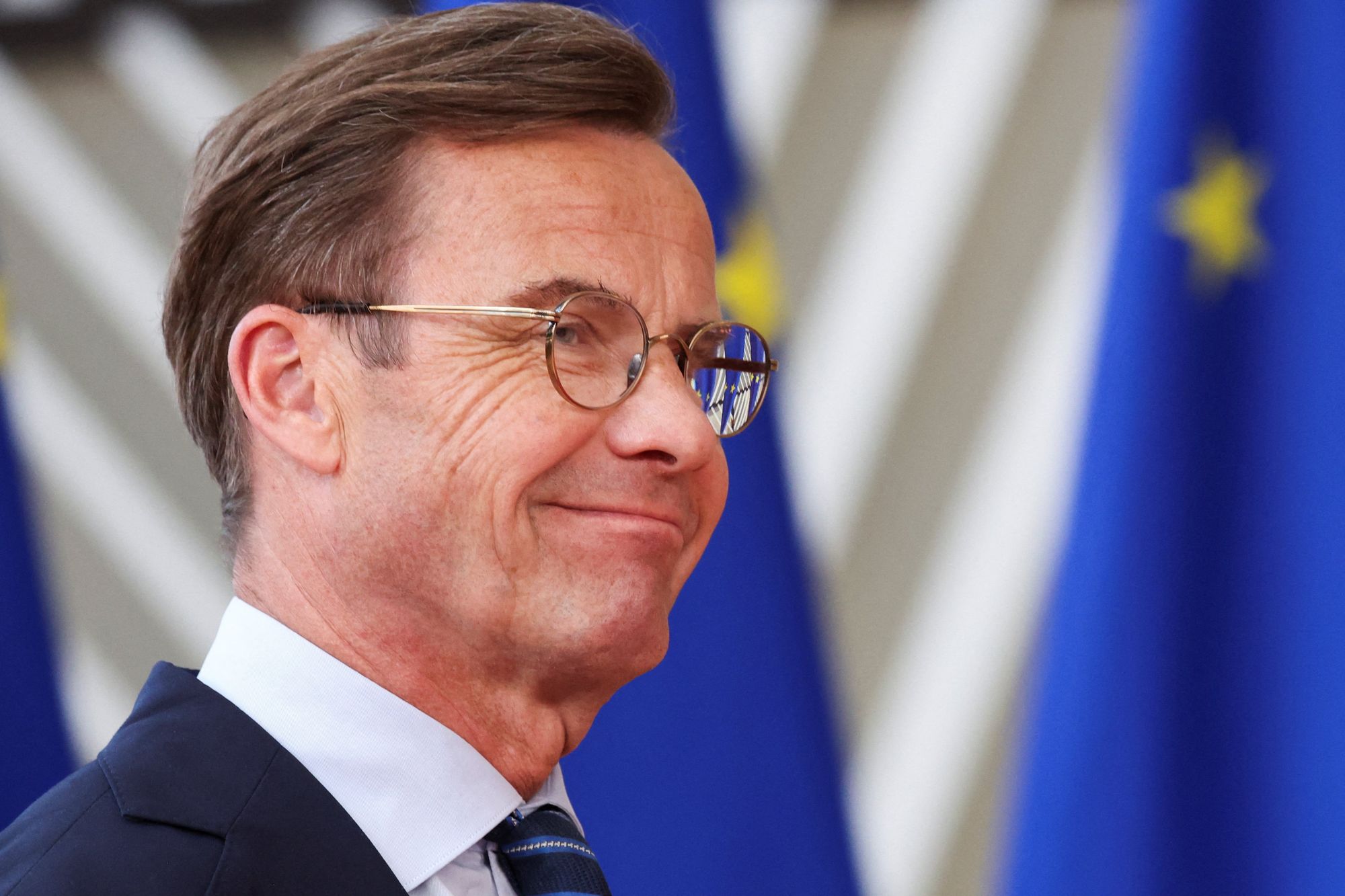 Sveriges statsminister Ulf Kristersson sier det er en historisk beslutning.