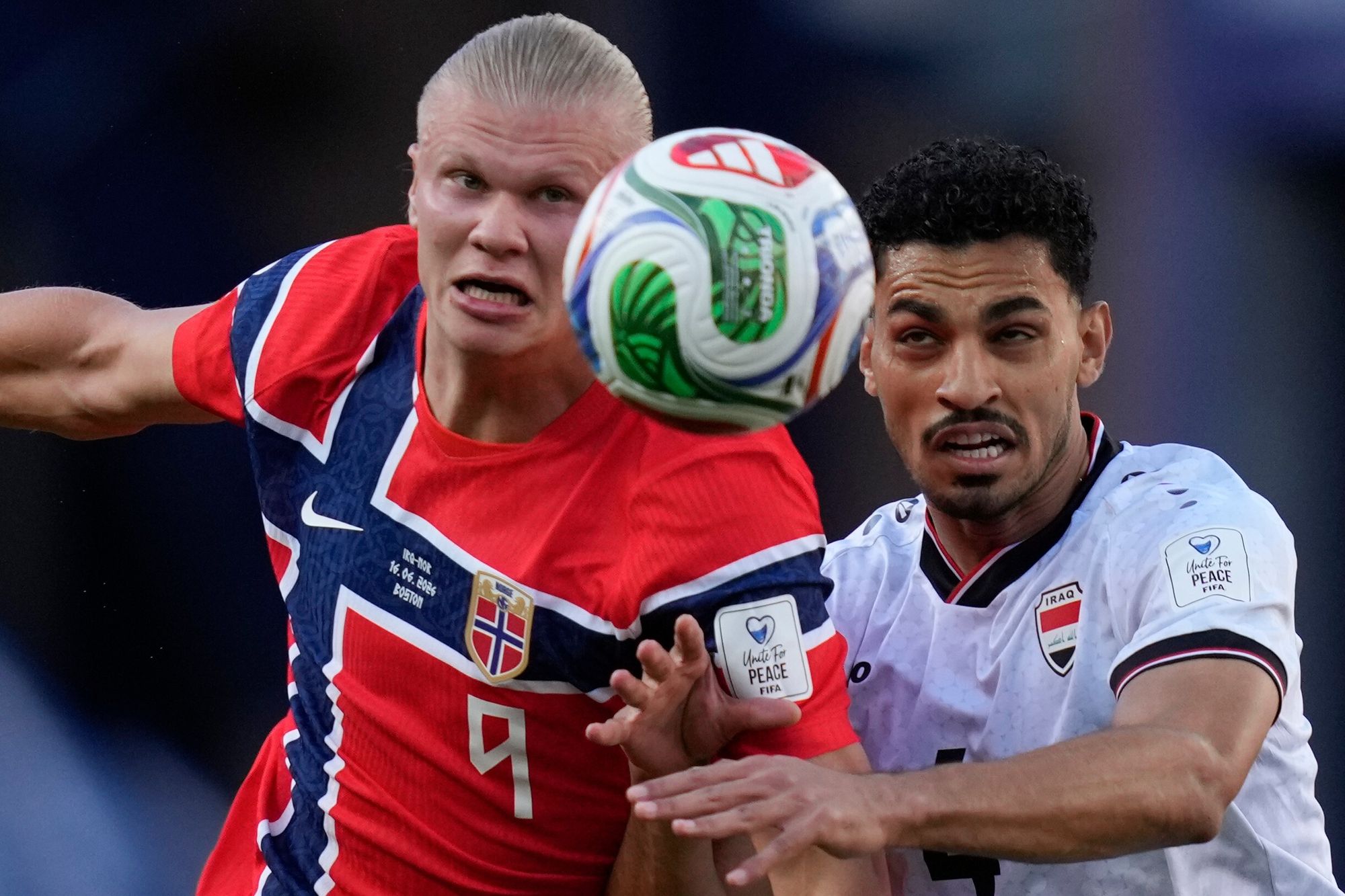 Erling Braut Haaland, Iraks Zaid Tahseen og årets VM-ball.