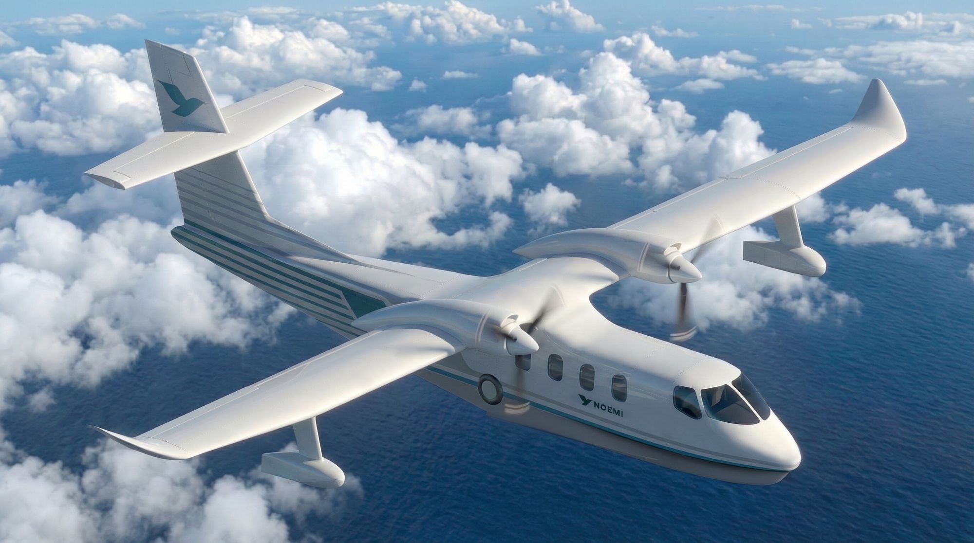 Noemi Aerospace sitt amfibiefly planlegges for kommersiell drift allerede i 2030.