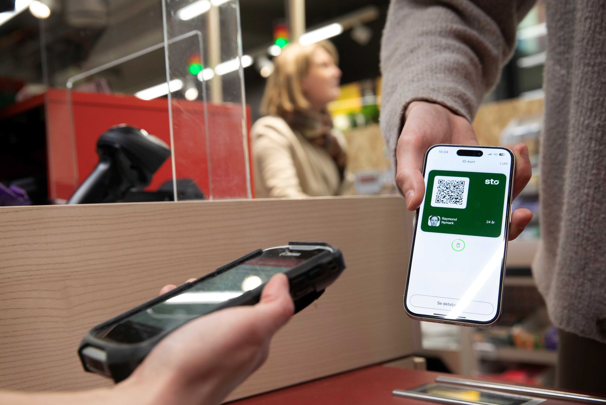 Med Bank-ID appen kan brukeren fremvise en digital legitimasjon med mobilen.