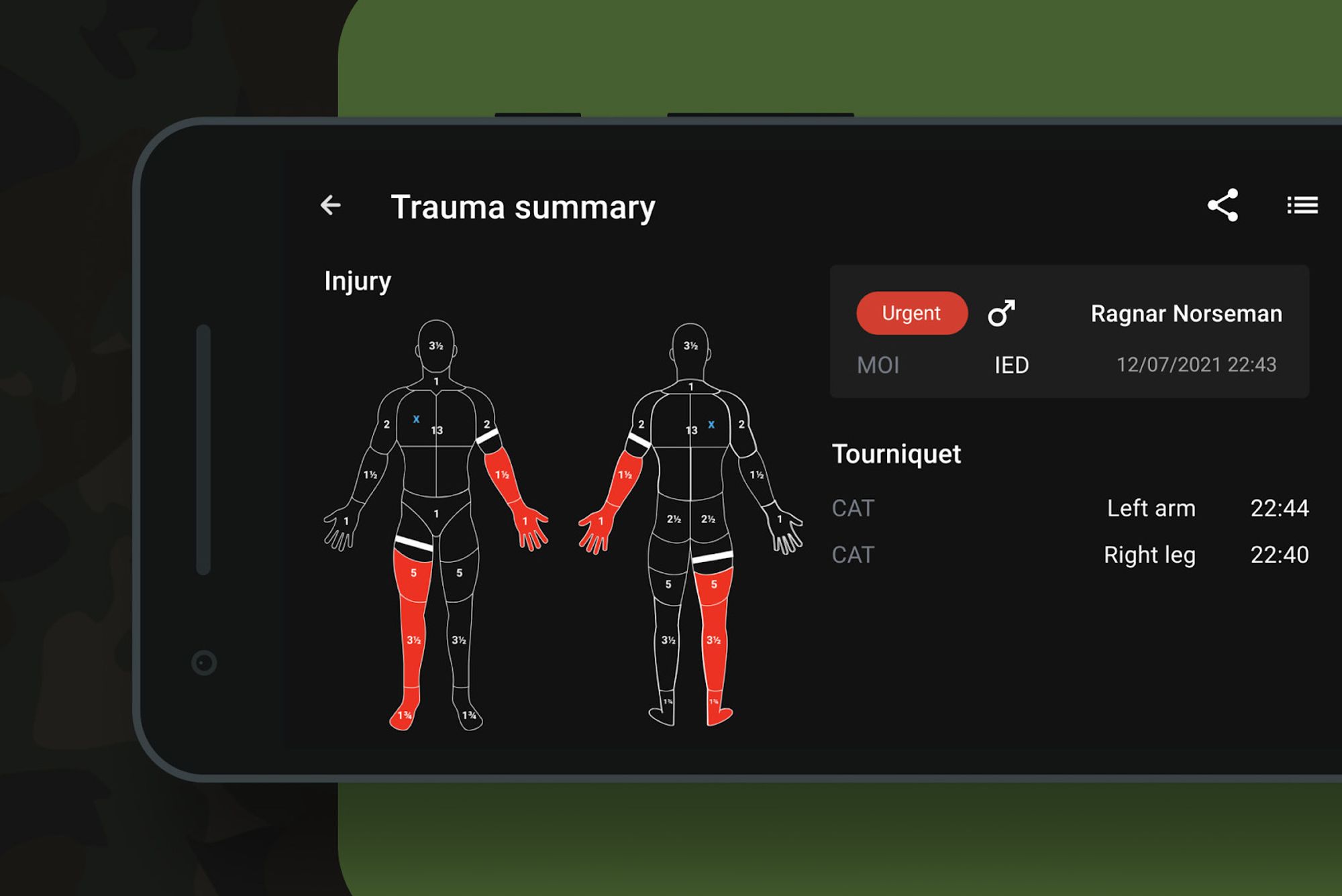 Det norske medtech-selskapet Medic Tool har utviklet en app som skal forenkle dokumentasjon, pasientoverlevering og logistikk under krevende operative forhold.