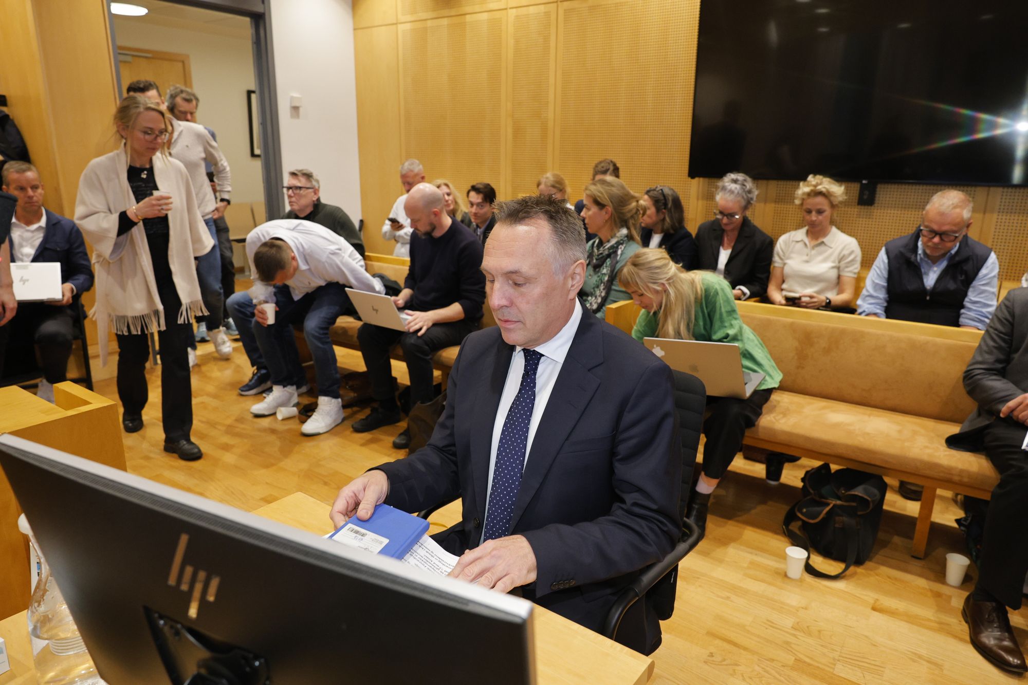 Tore O. Sandvik inntok vitneboksen i Oslo tingrett tirsdag.