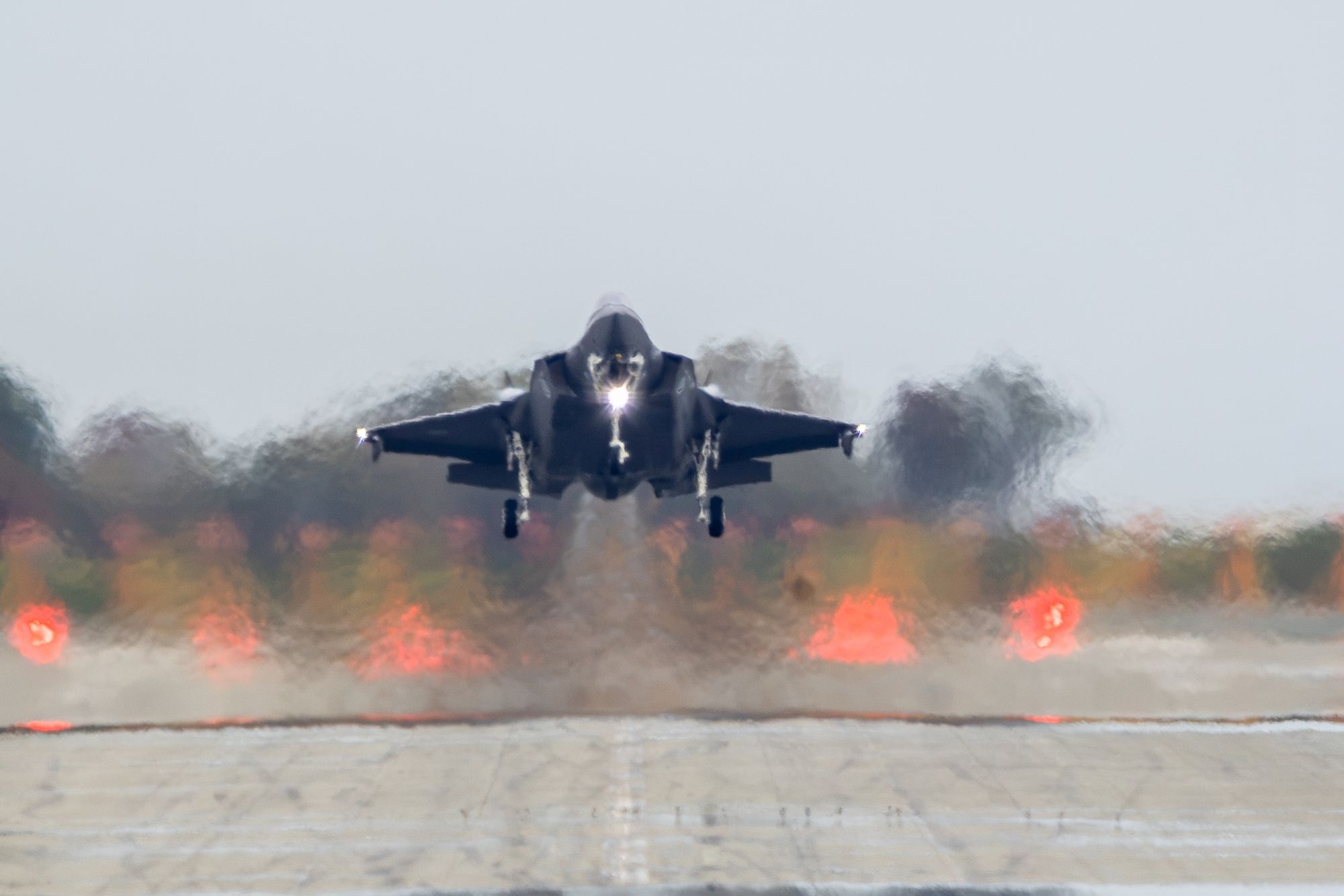Norsk F-35A som flys av nederlandsk pilot på Ørland flystasjon under Weapons Instructor Course 2026 denne uken.