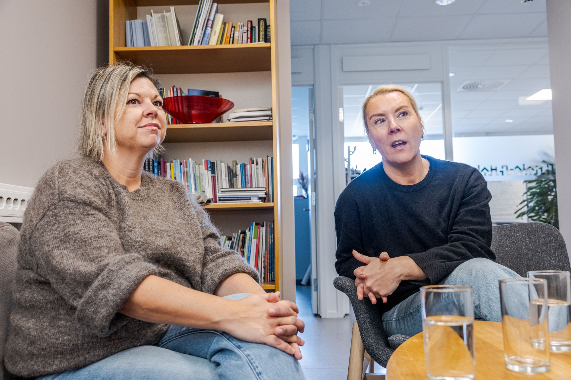 Finansbyråd Hallstein Bjercke (V) og helsebyråd Oluf Ulseth (H) varsler nytt journalsystem for Oslo kommune.